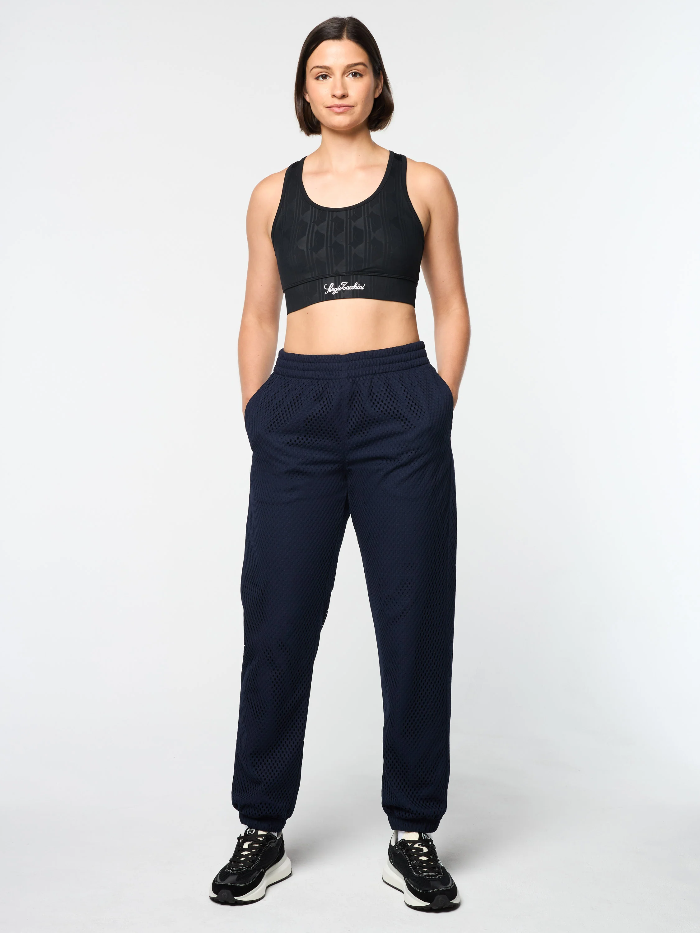Adria Mesh Track Pant- Maritime Blue - Image 3