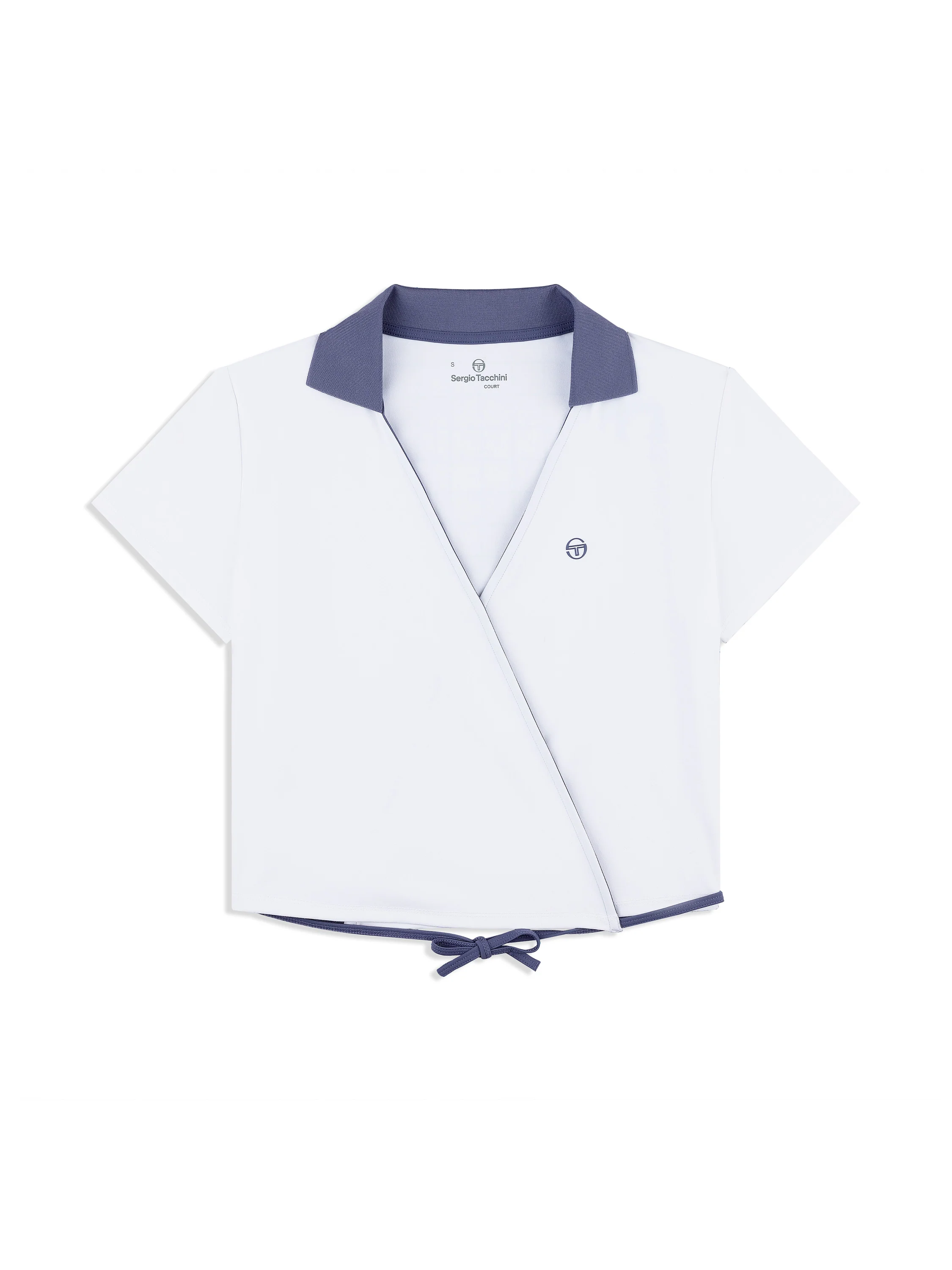 Agata Wrap Polo- Brilliant White - Image 2