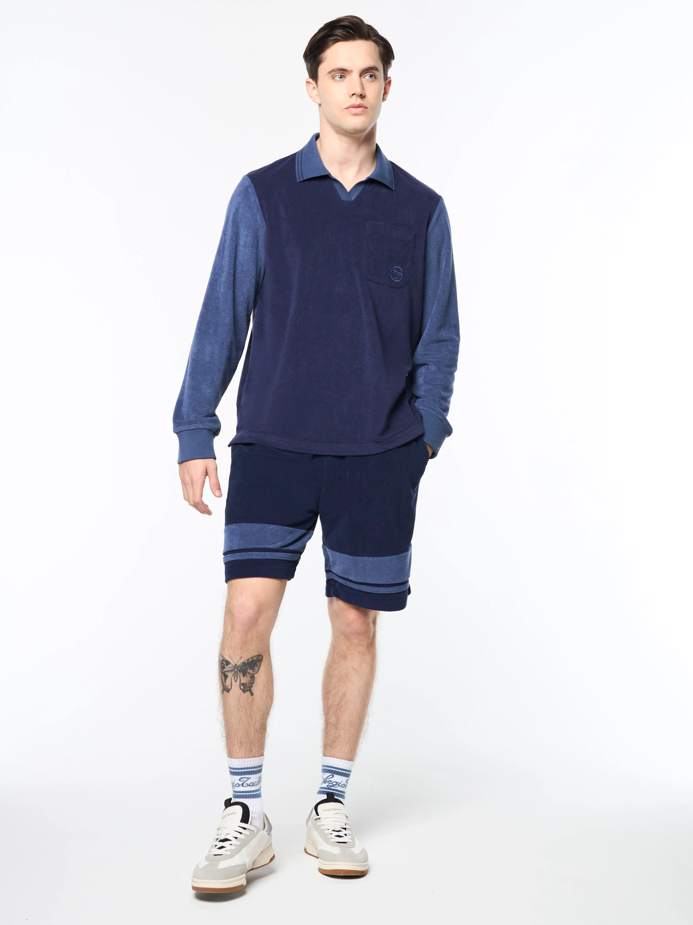 Alvar Long Sleeve Polo- Eclipse - Image 3