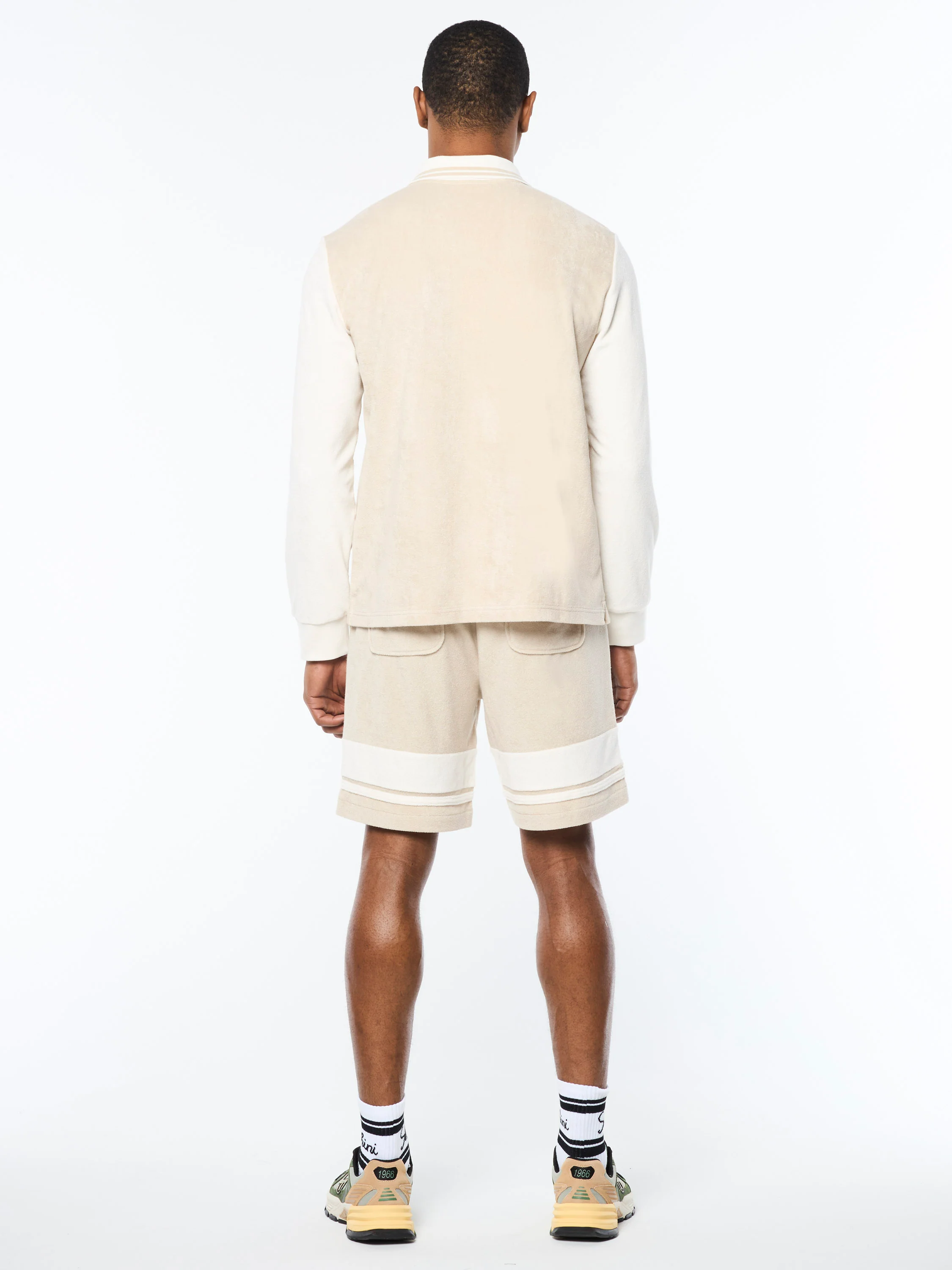 Alvar Long Sleeve Polo- Fog - Image 6