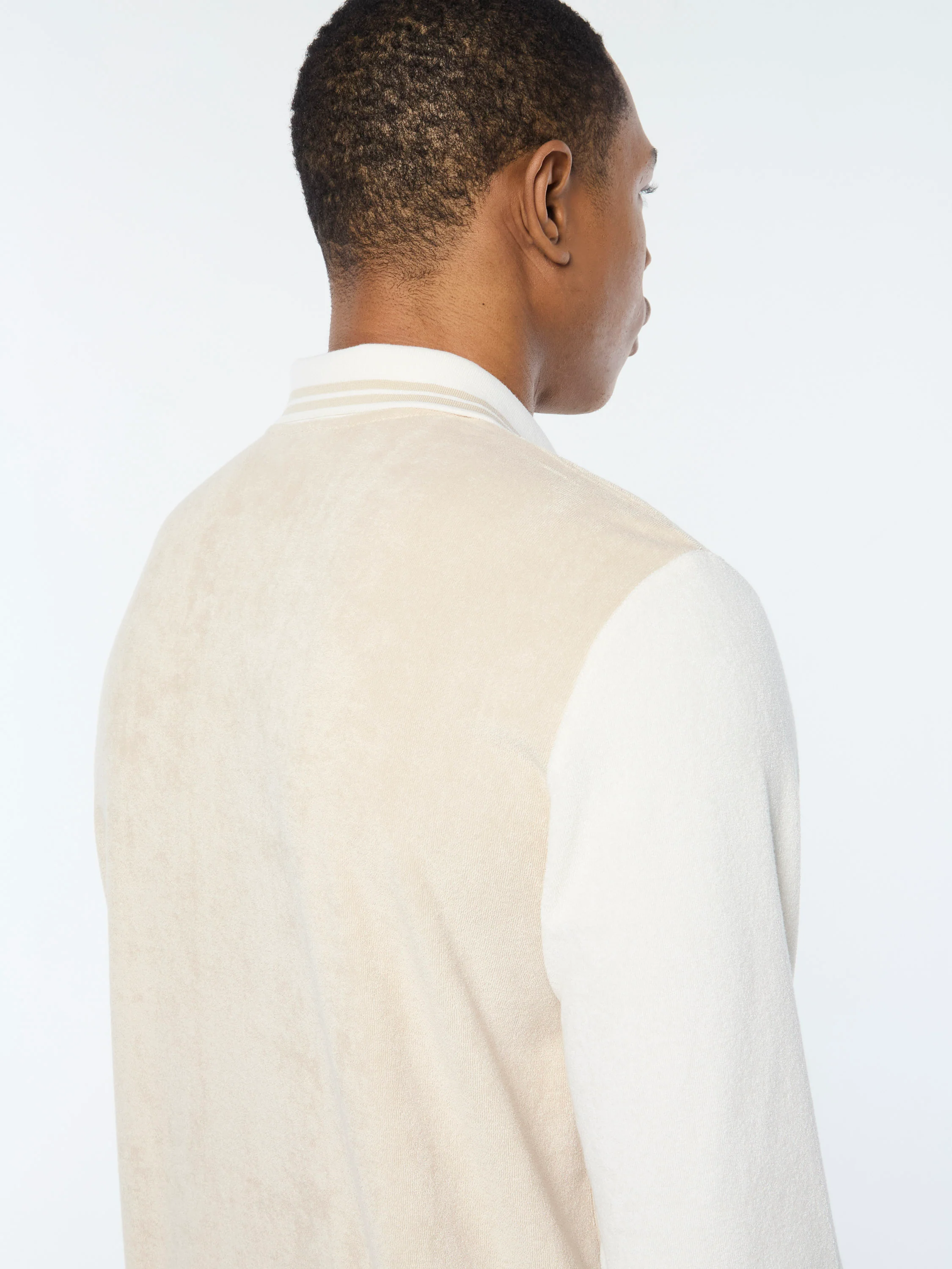 Alvar Long Sleeve Polo- Fog - Image 8