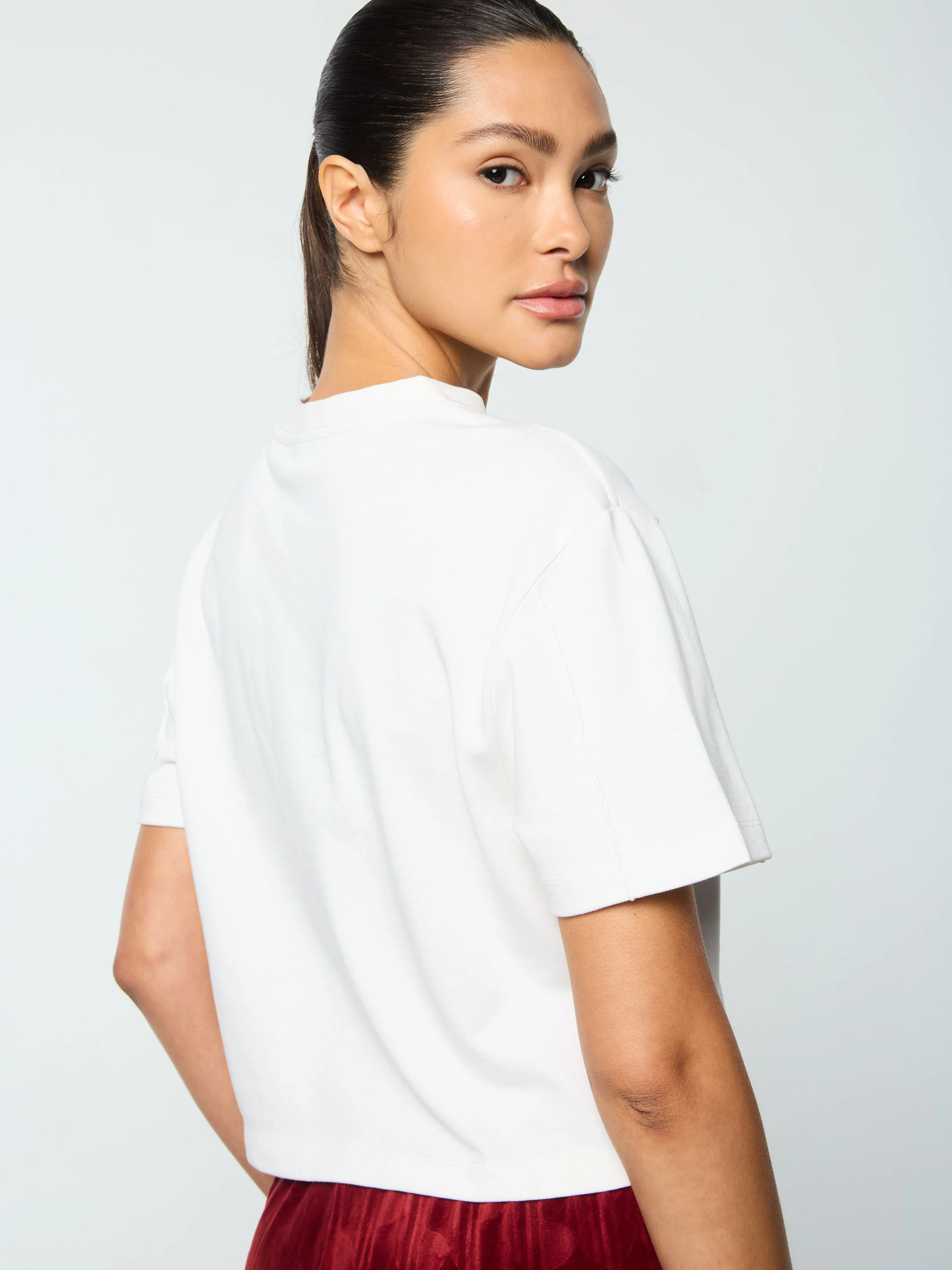 Amore Crop T-Shirt- Gardenia - Image 7