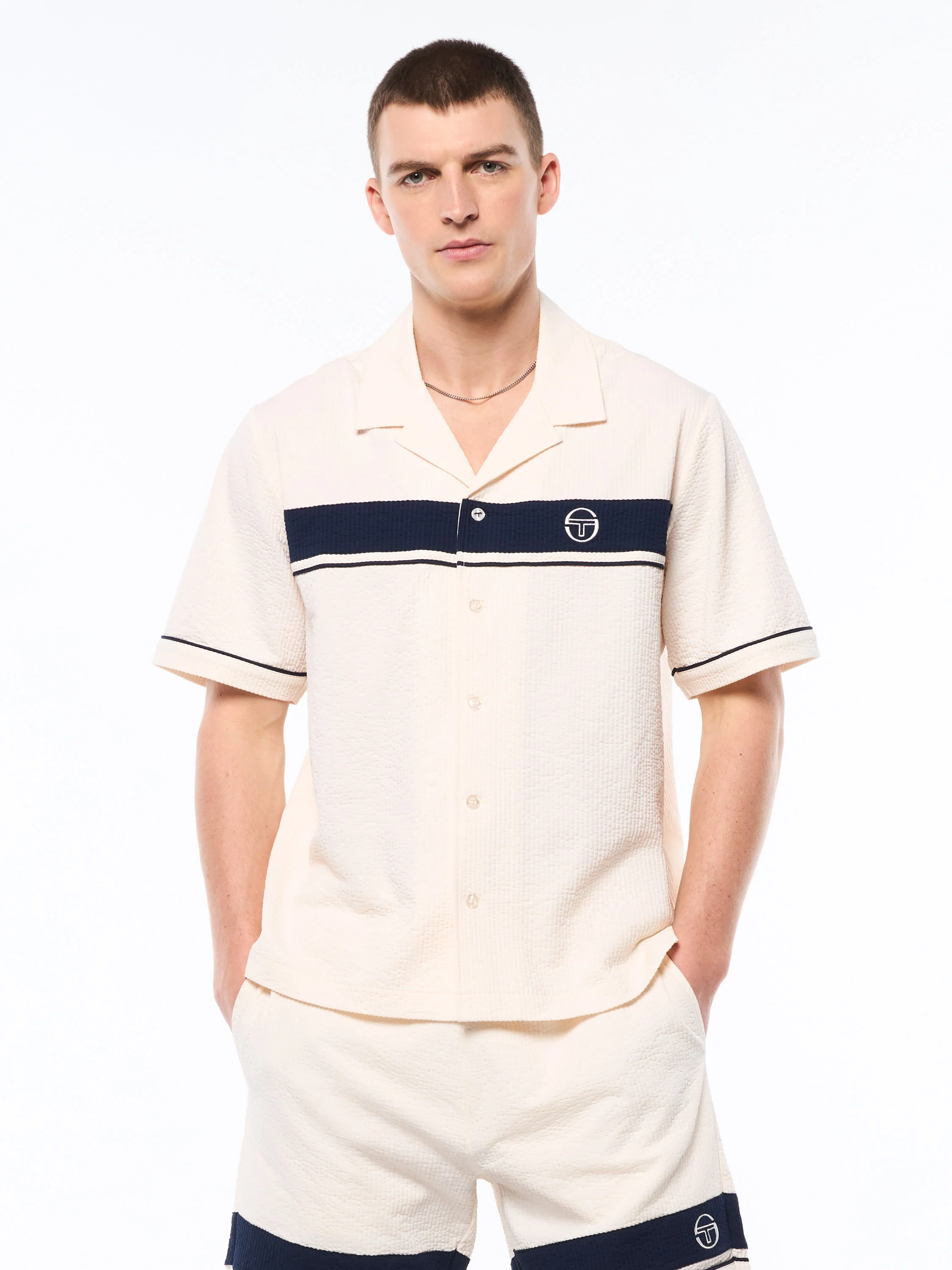 Annata Cabana Shirt-Gardenia