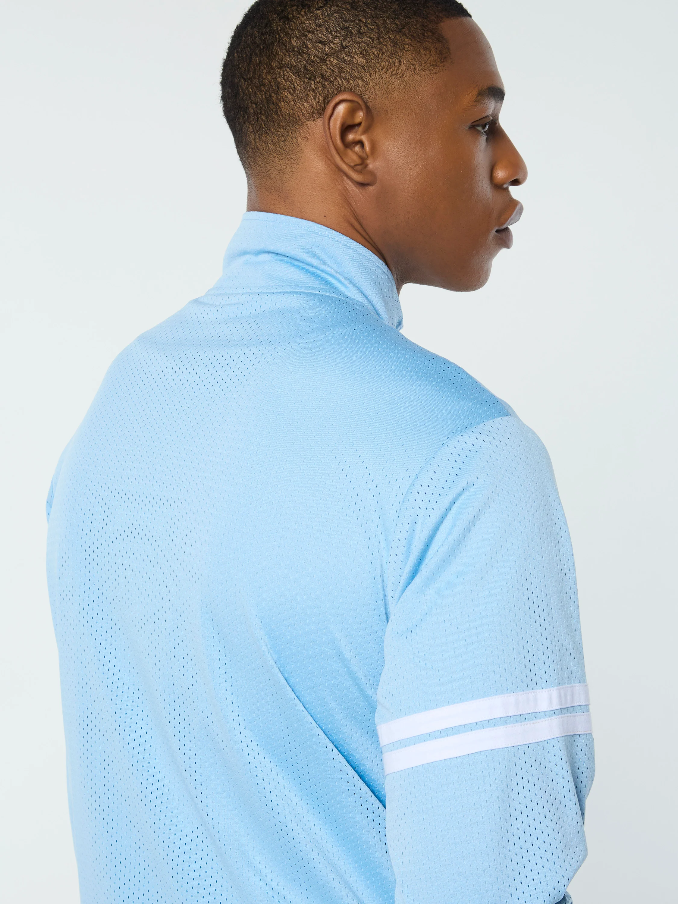 Arturo Mesh Track Jacket- Dutch Canal/ White - Image 10