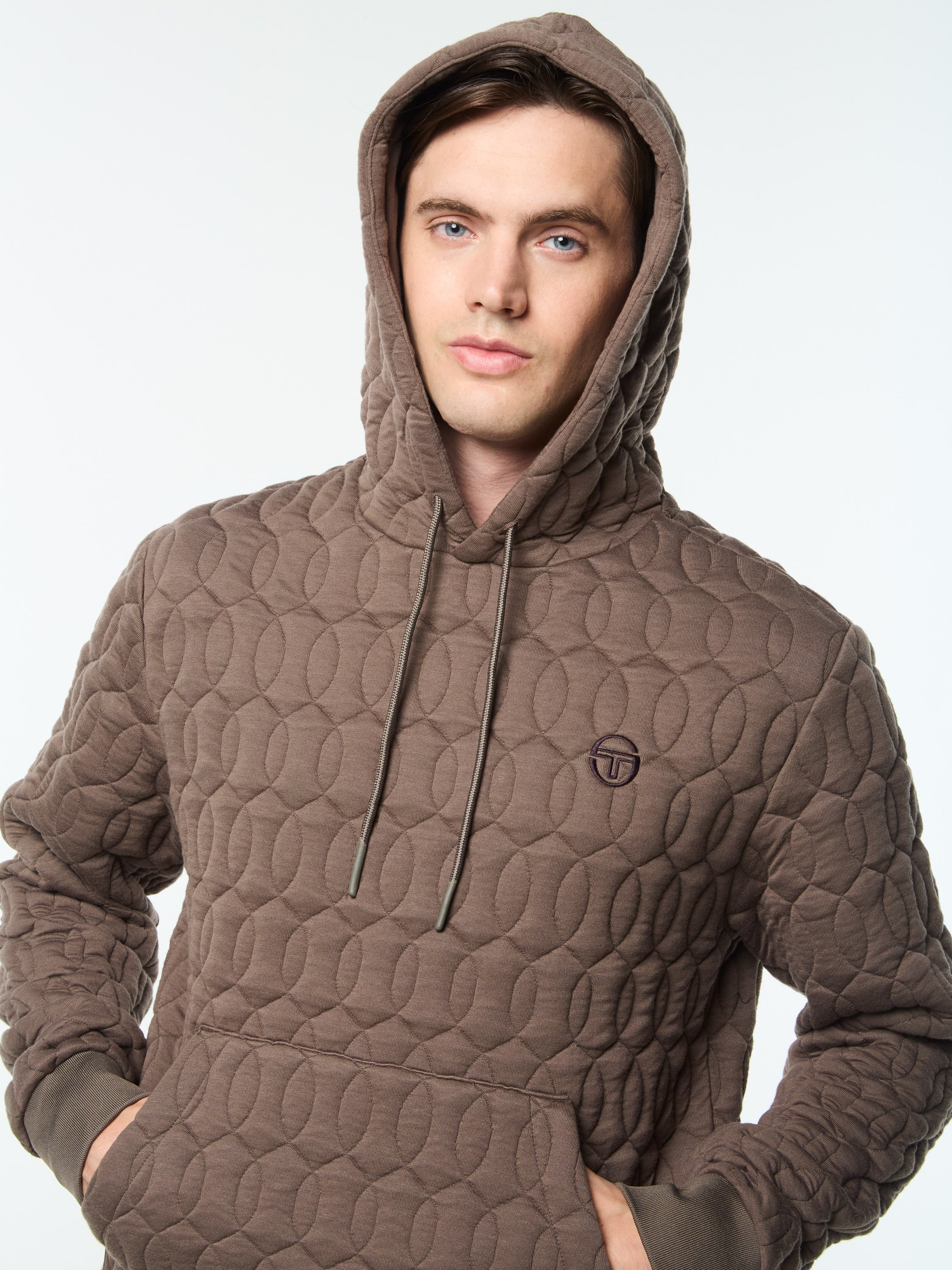 Aversa Quilted Hoodie- Morel - Image 8