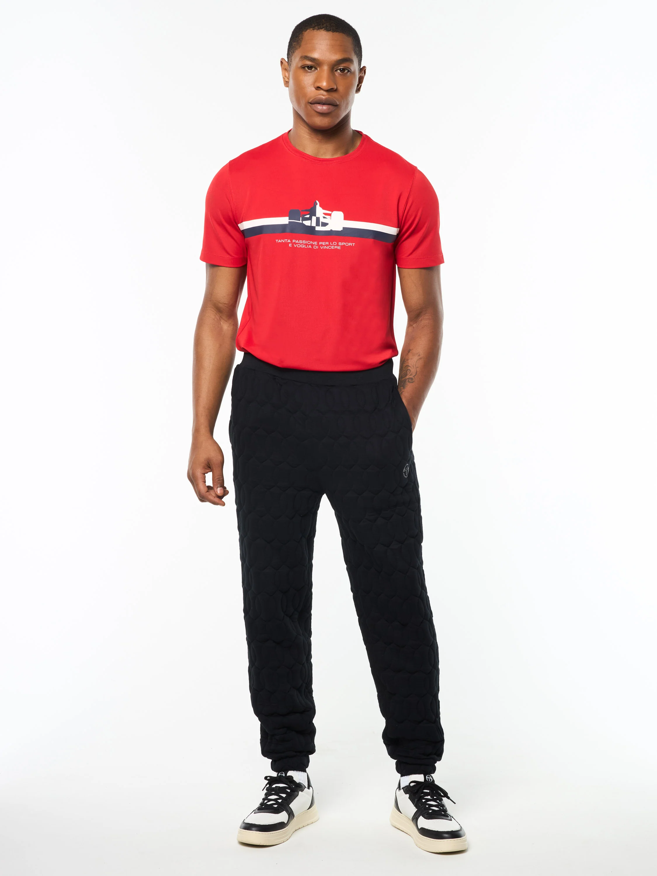 Aversa Quilted Sweatpant- Black Beauty - Image 3