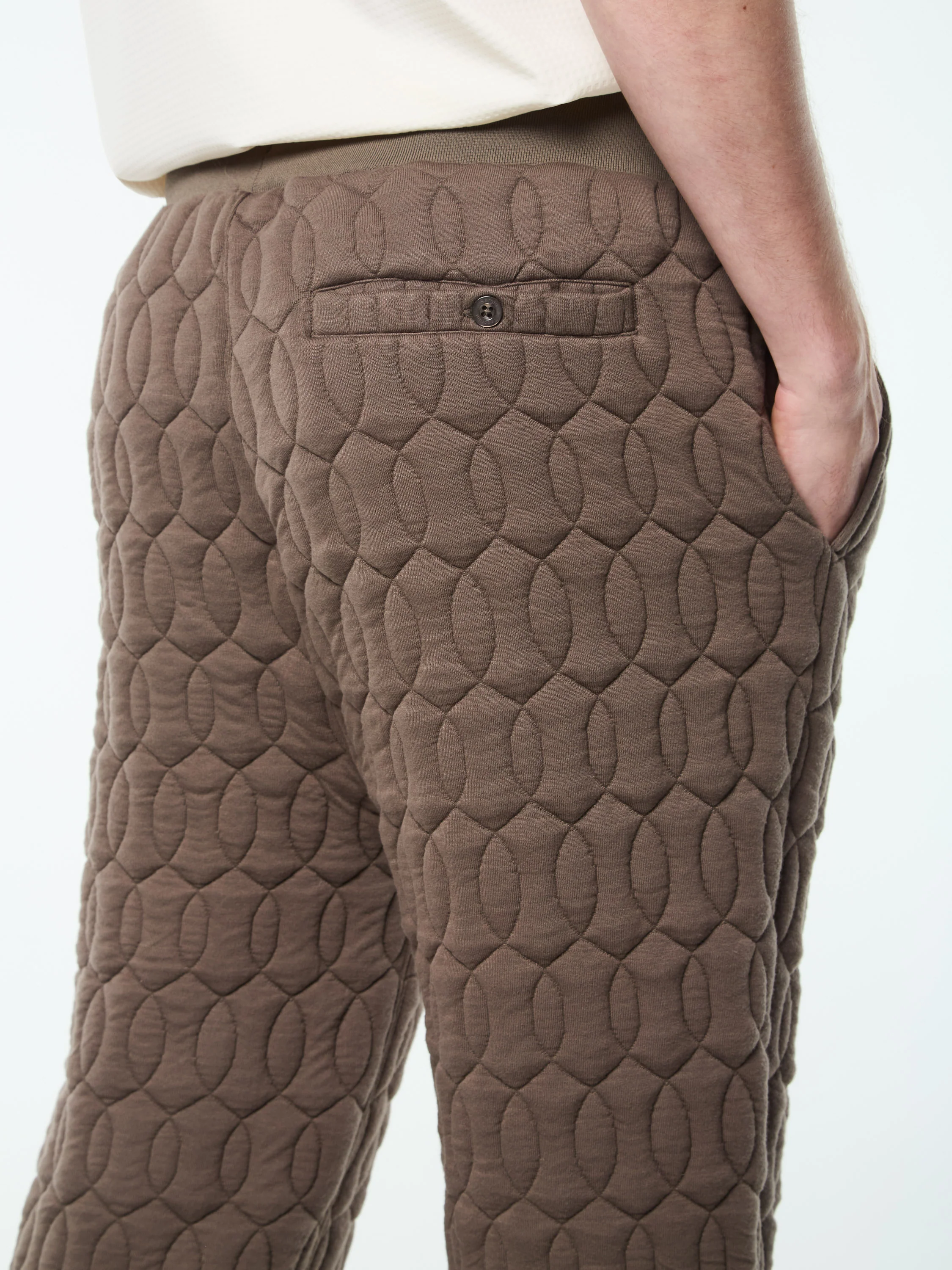 Aversa Quilted Sweatpant- Morel - Image 6