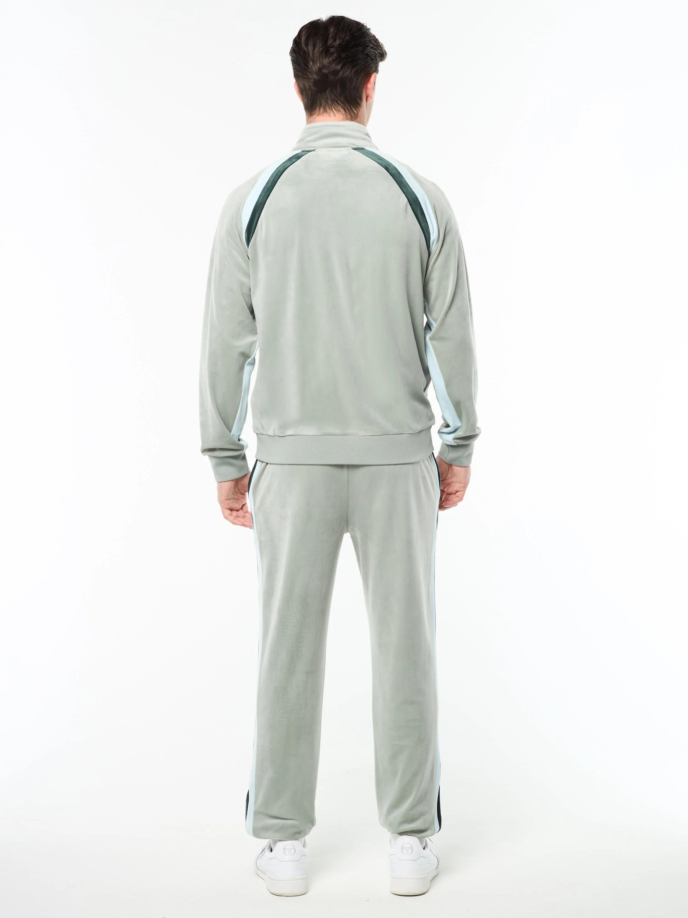 Banda Velour Track Jacket- Slate Gray - Image 5