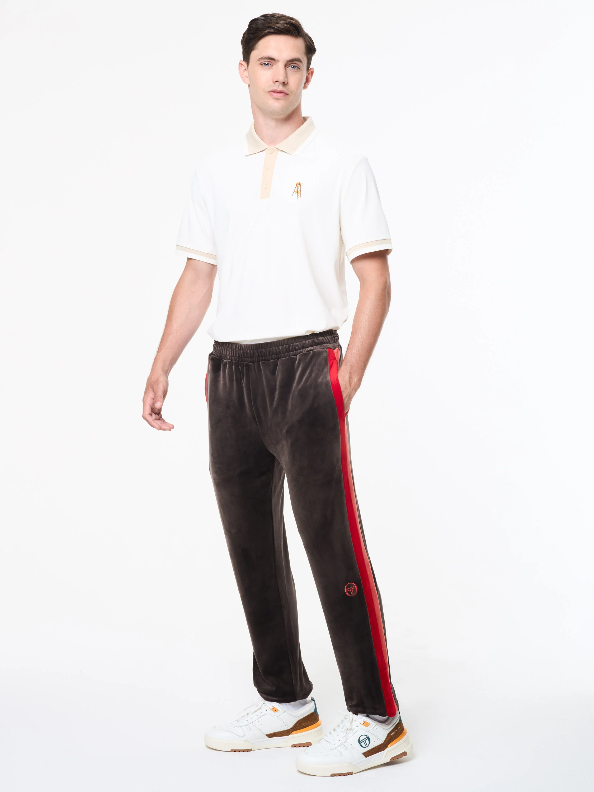 Banda Velour Track Pant- Mulch - Image 3