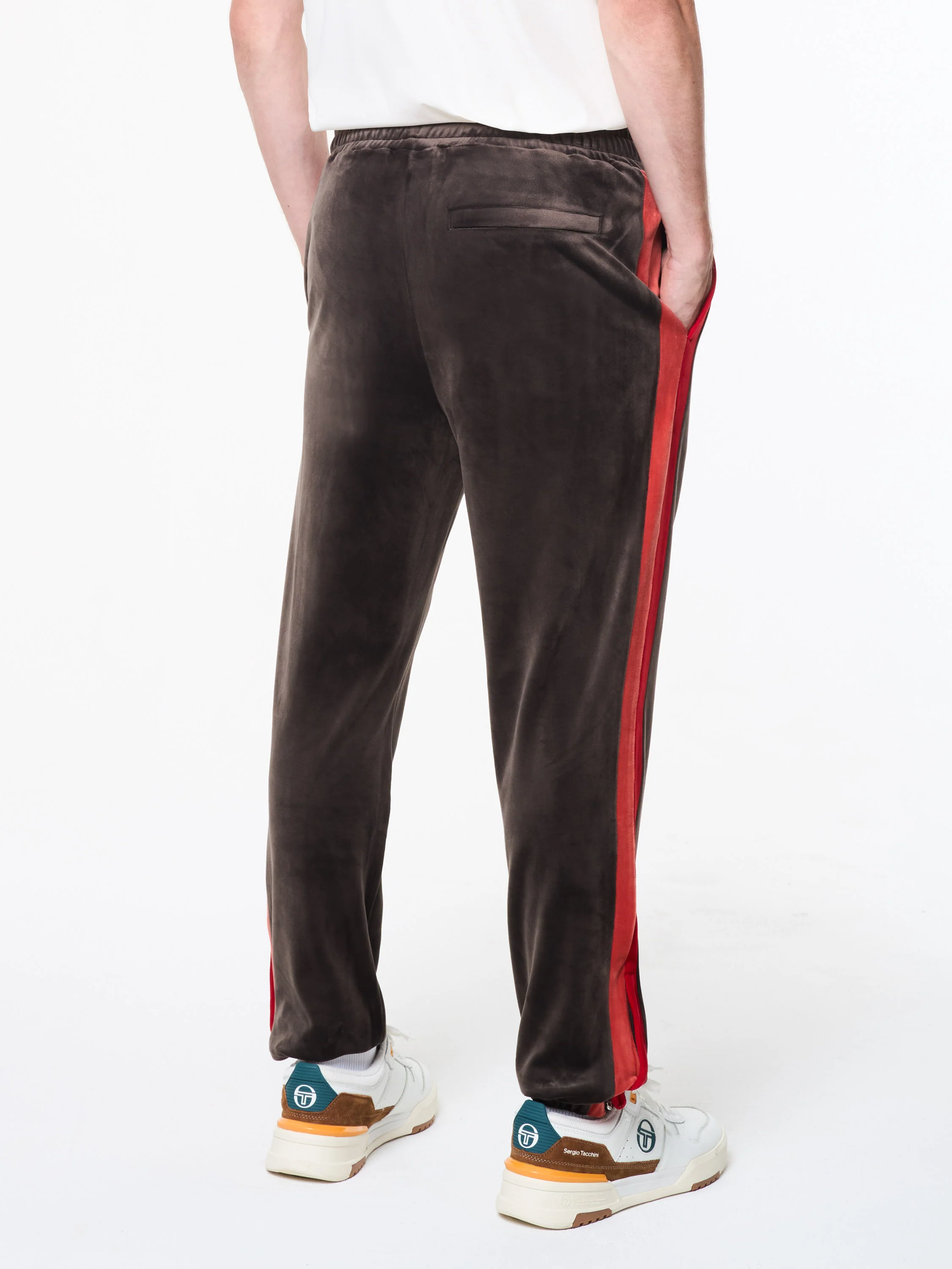 Banda Velour Track Pant- Mulch - Image 4
