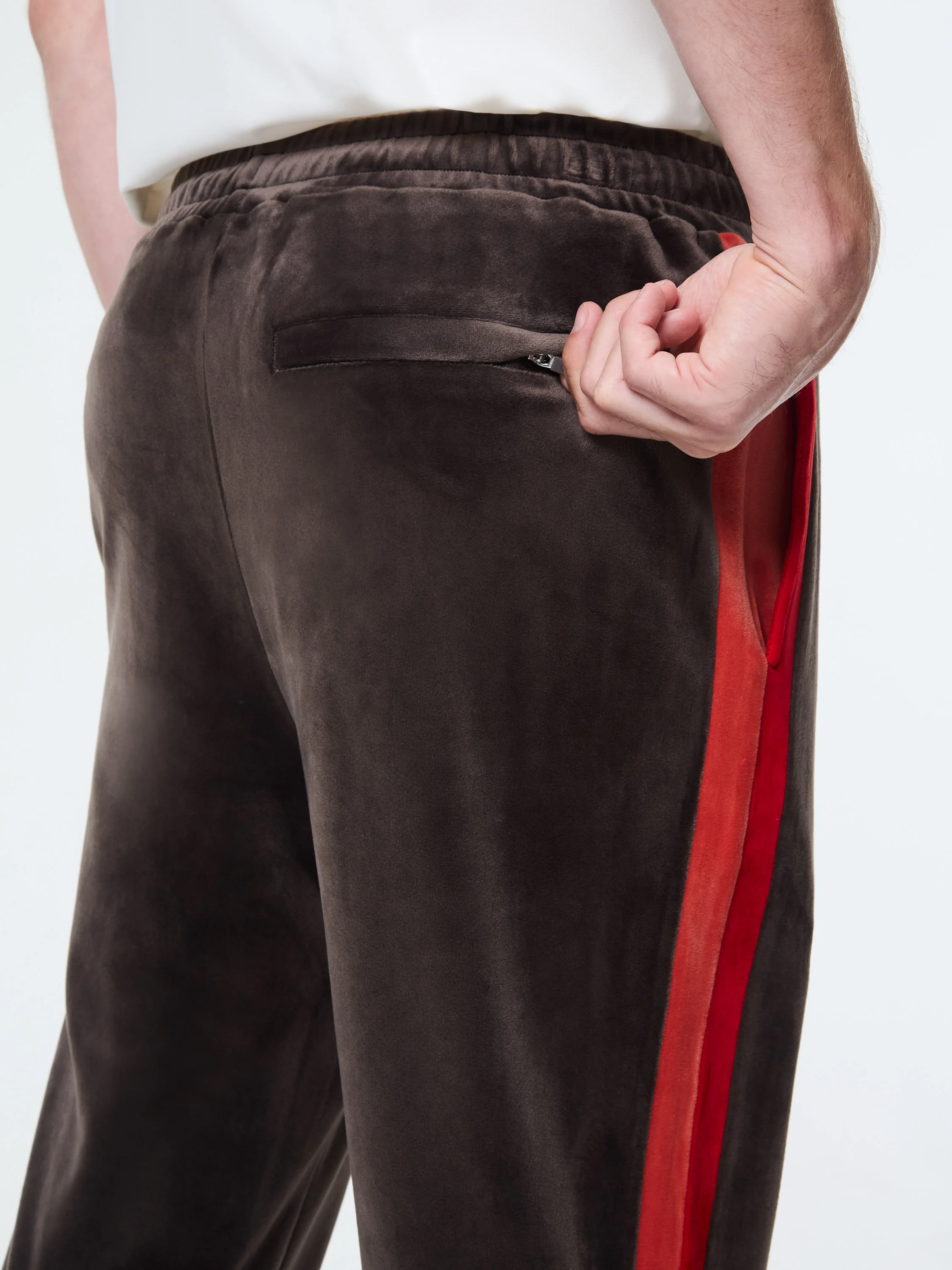 Banda Velour Track Pant- Mulch - Image 6