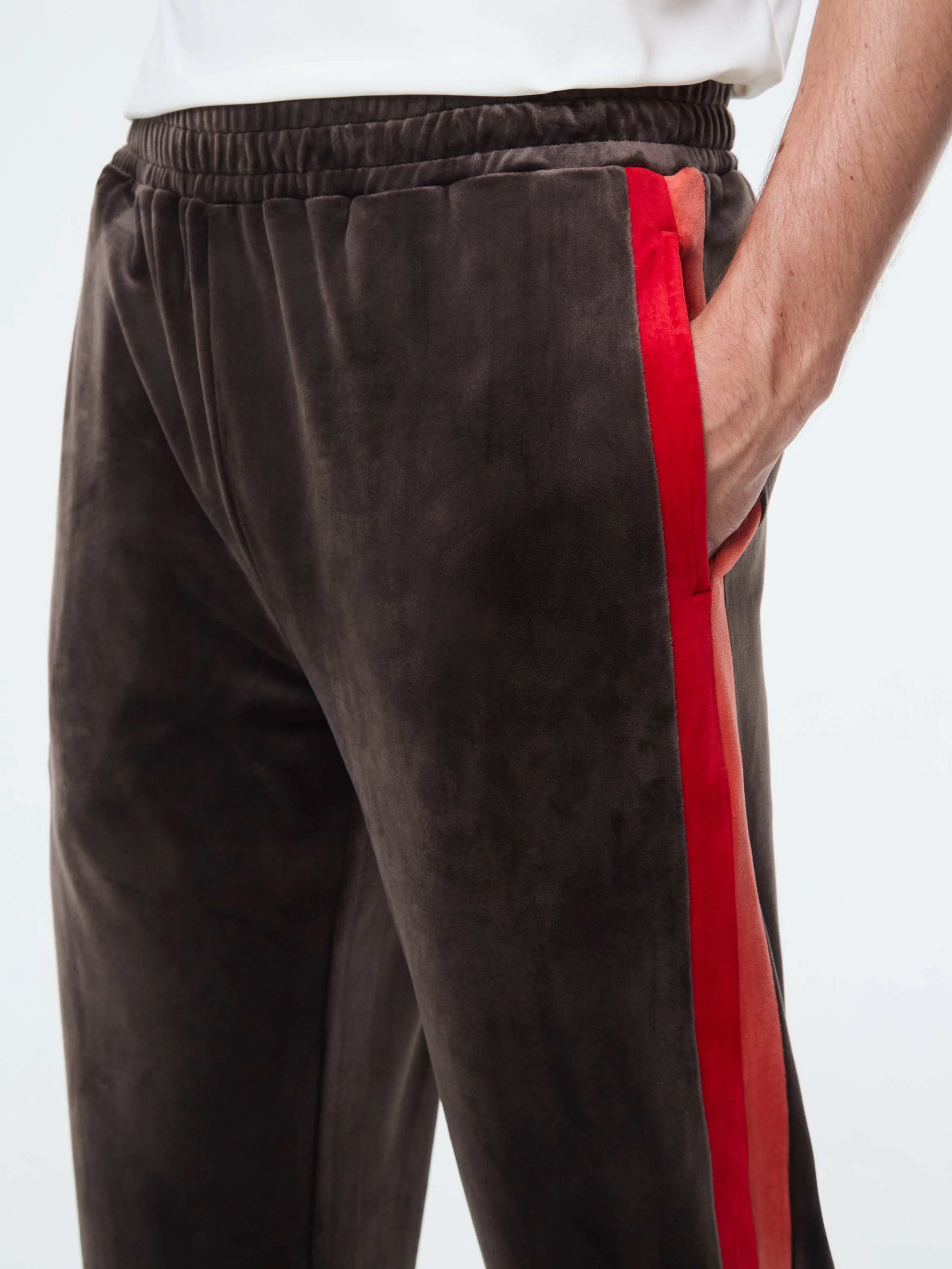 Banda Velour Track Pant- Mulch - Image 7