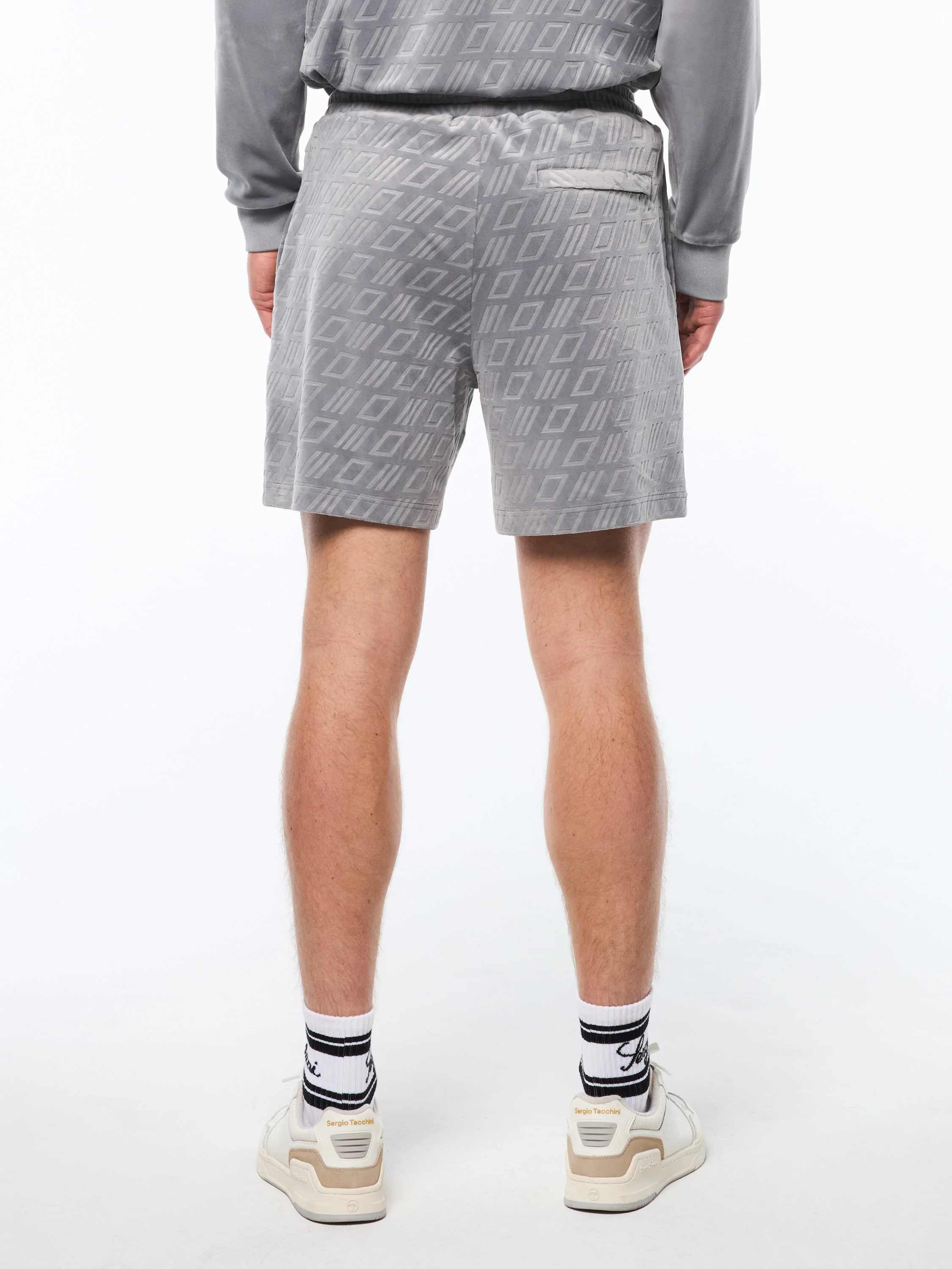 Bandiera Debossed Velour Short-Sleet - Image 4