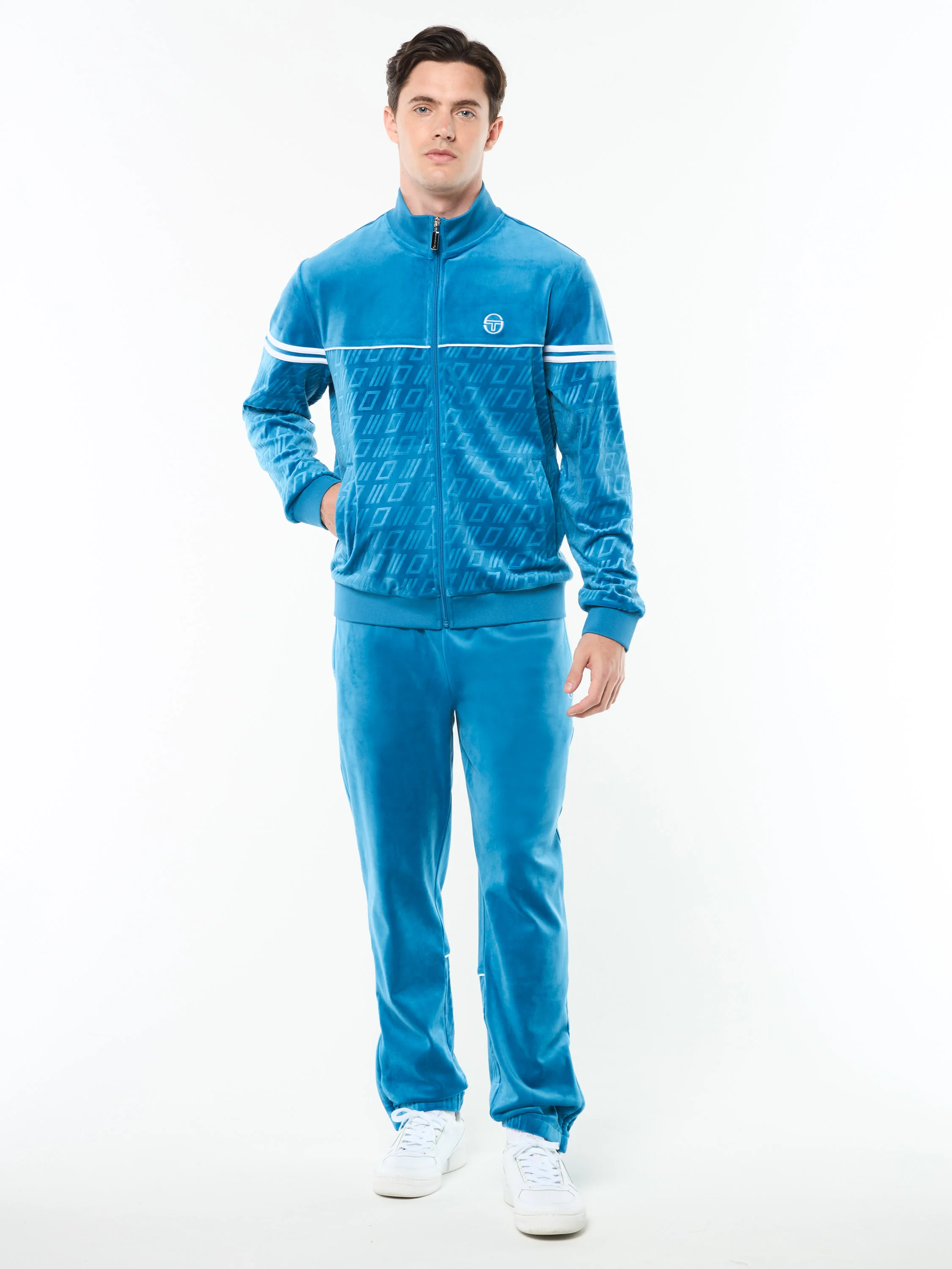 Bandiera Track Jacket- Mykonos Blue - Image 3