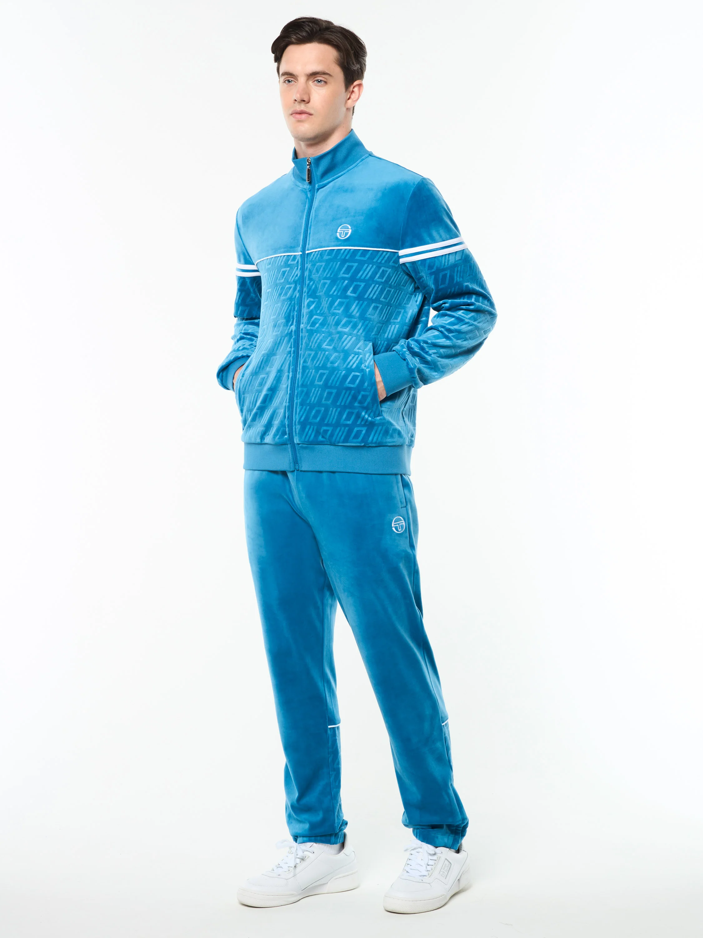 Bandiera Track Jacket- Mykonos Blue - Image 4