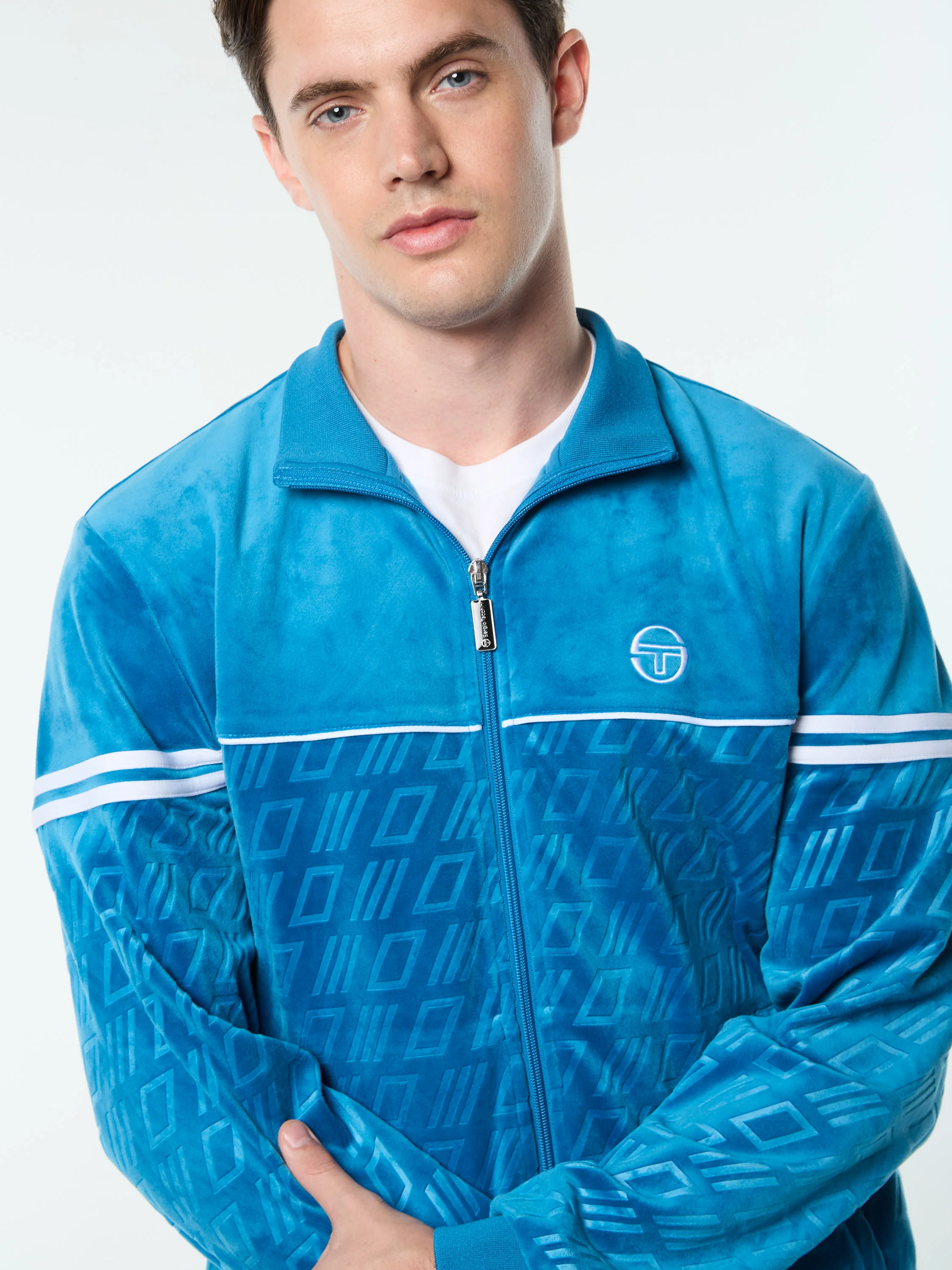 Bandiera Track Jacket- Mykonos Blue - Image 9