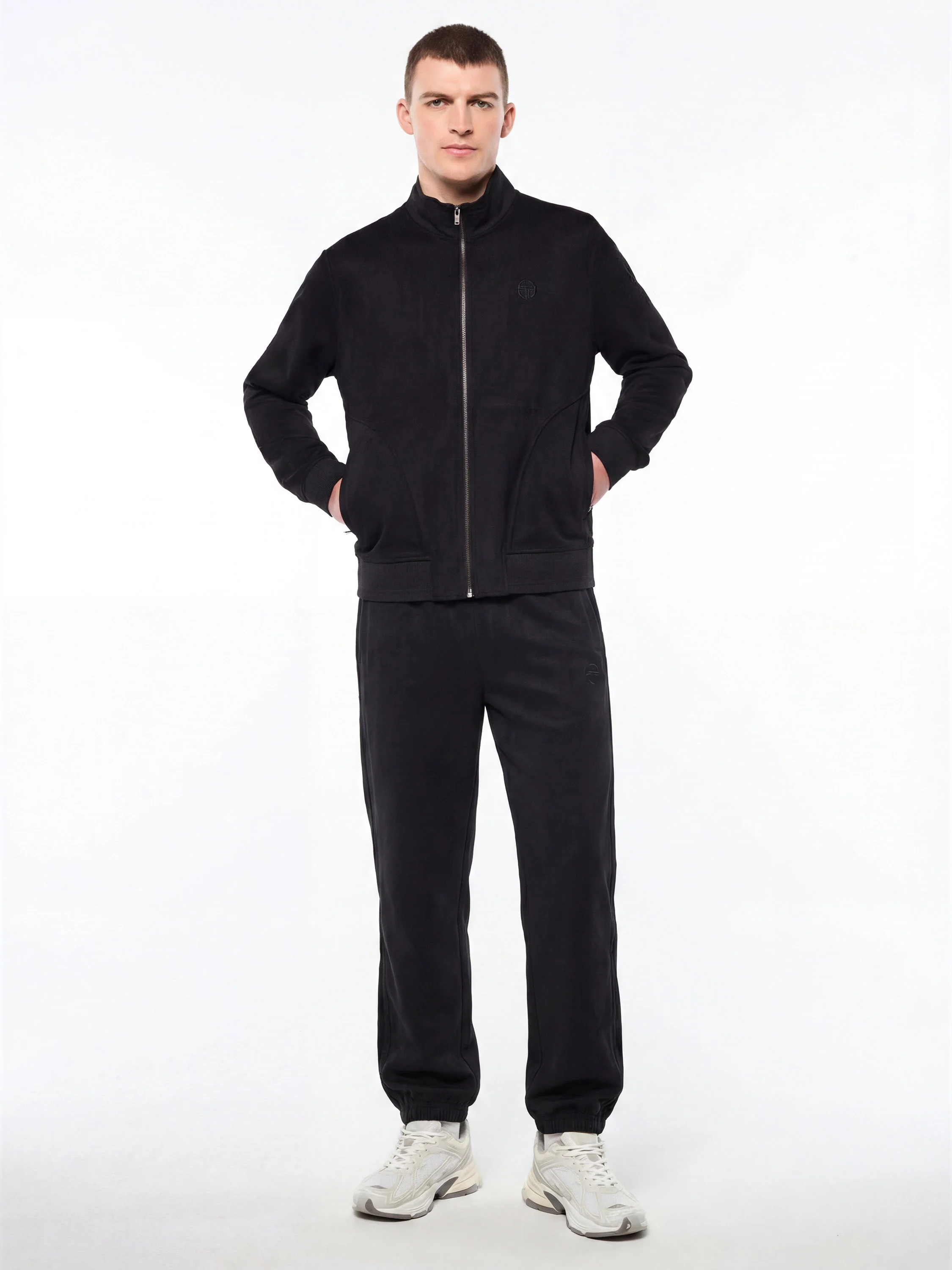 Camoscio Track Jacket- Black Beauty - Image 3