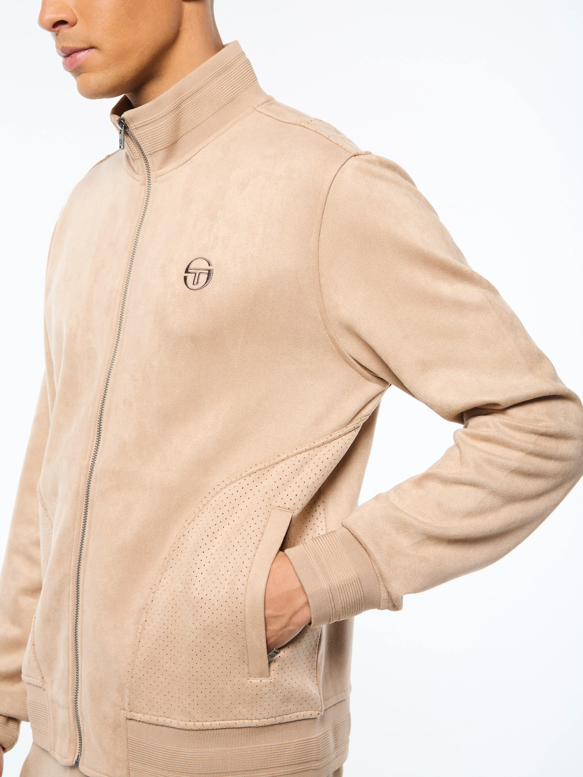 Camoscio Track Jacket- Humus - Image 4