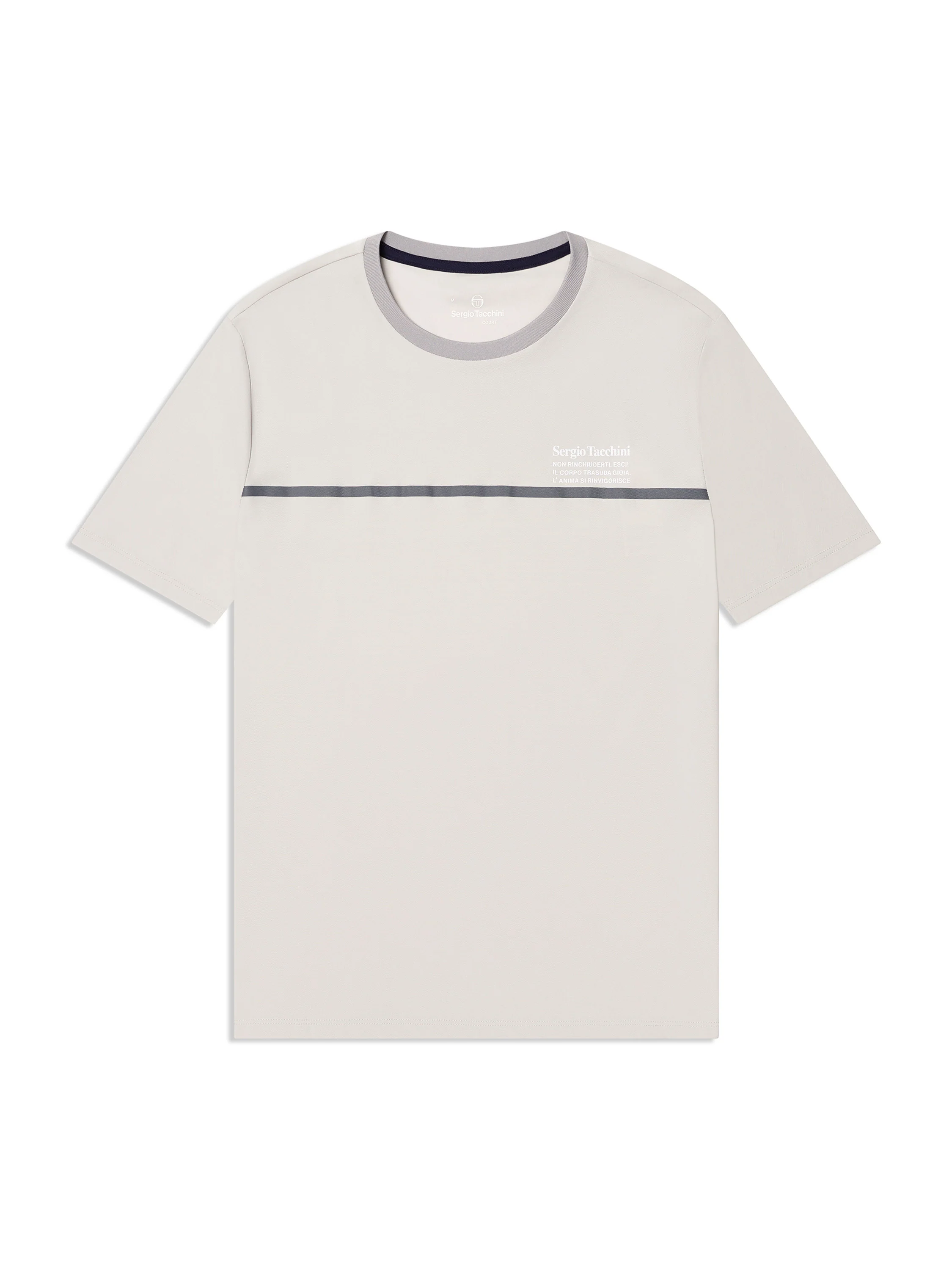 Campo Court T-Shirt- Quiet Grey - Image 2