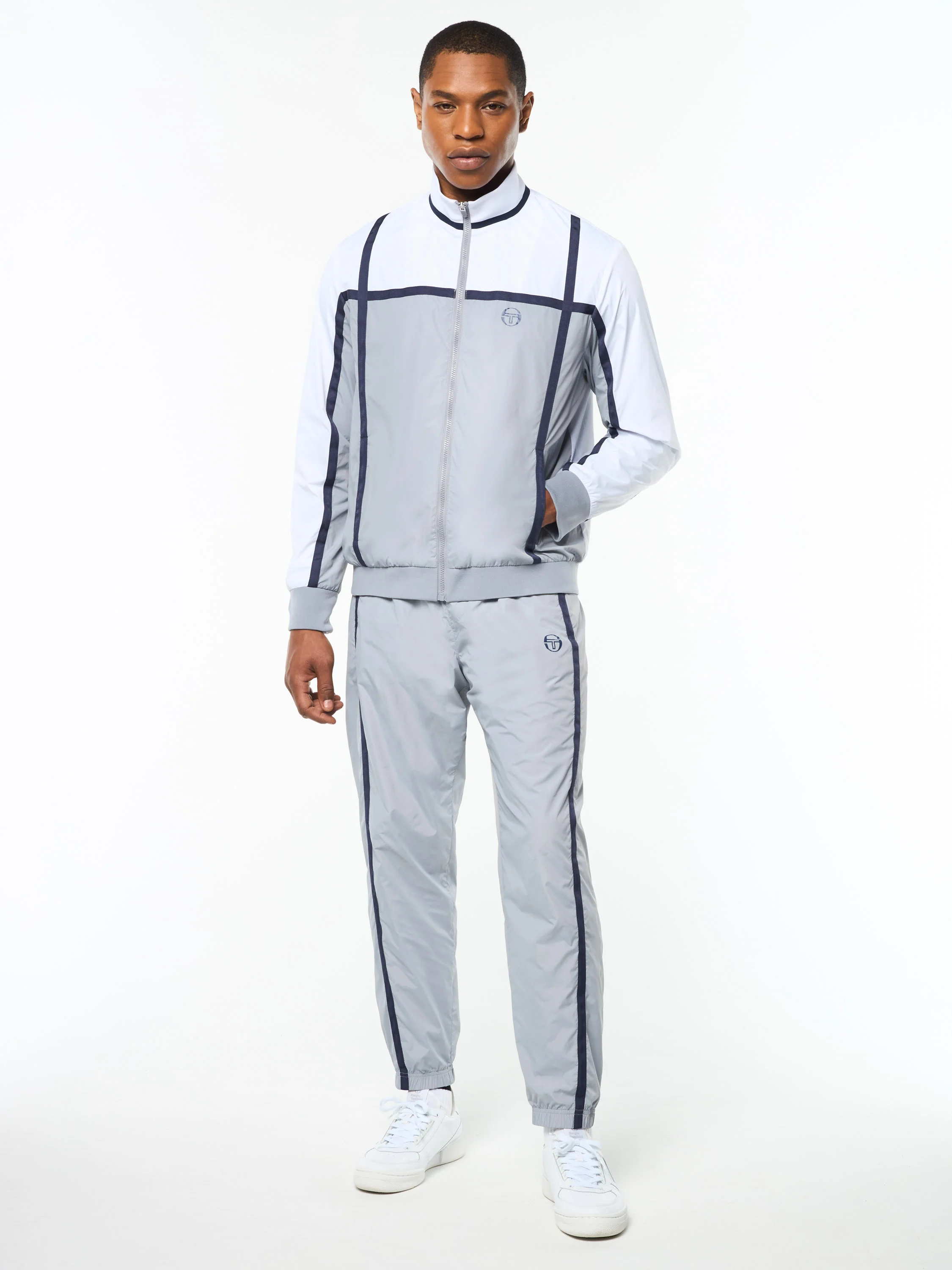 Campo Court Track Jacket- Quiet Grey - Image 2