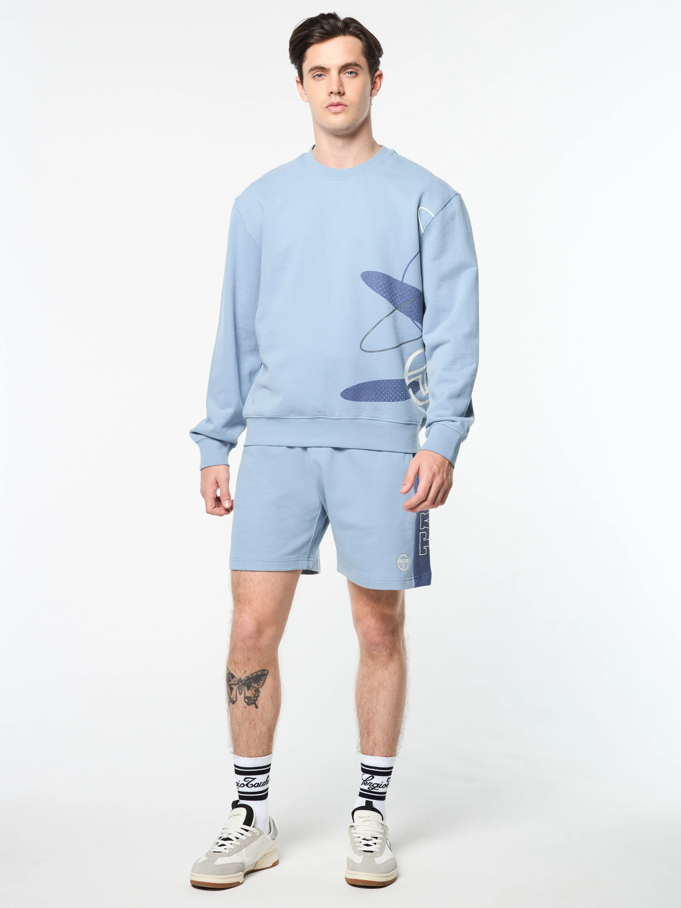 Ciro Crewneck Sweatshirt- Faded Denim - Image 3