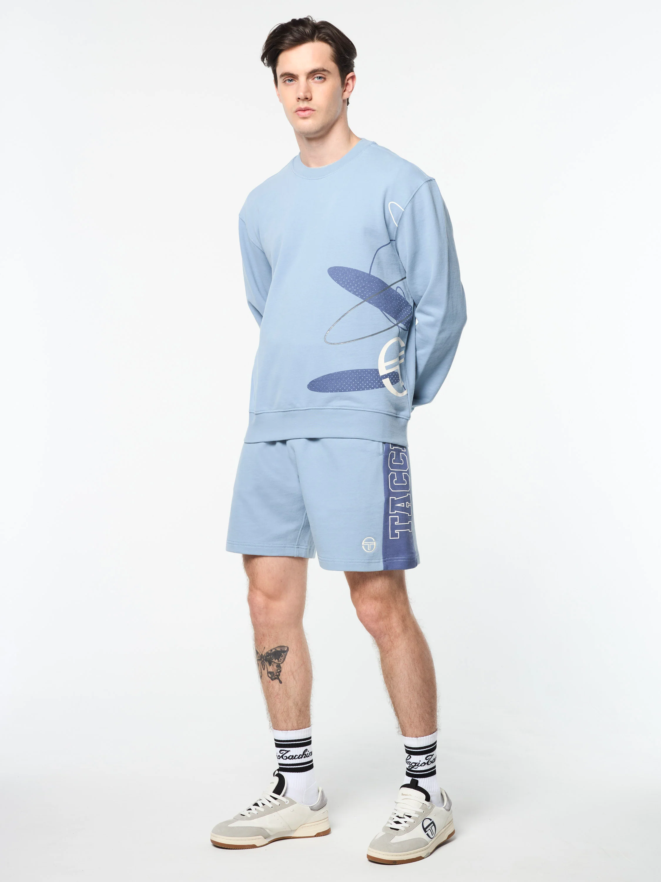 Ciro Crewneck Sweatshirt- Faded Denim - Image 4