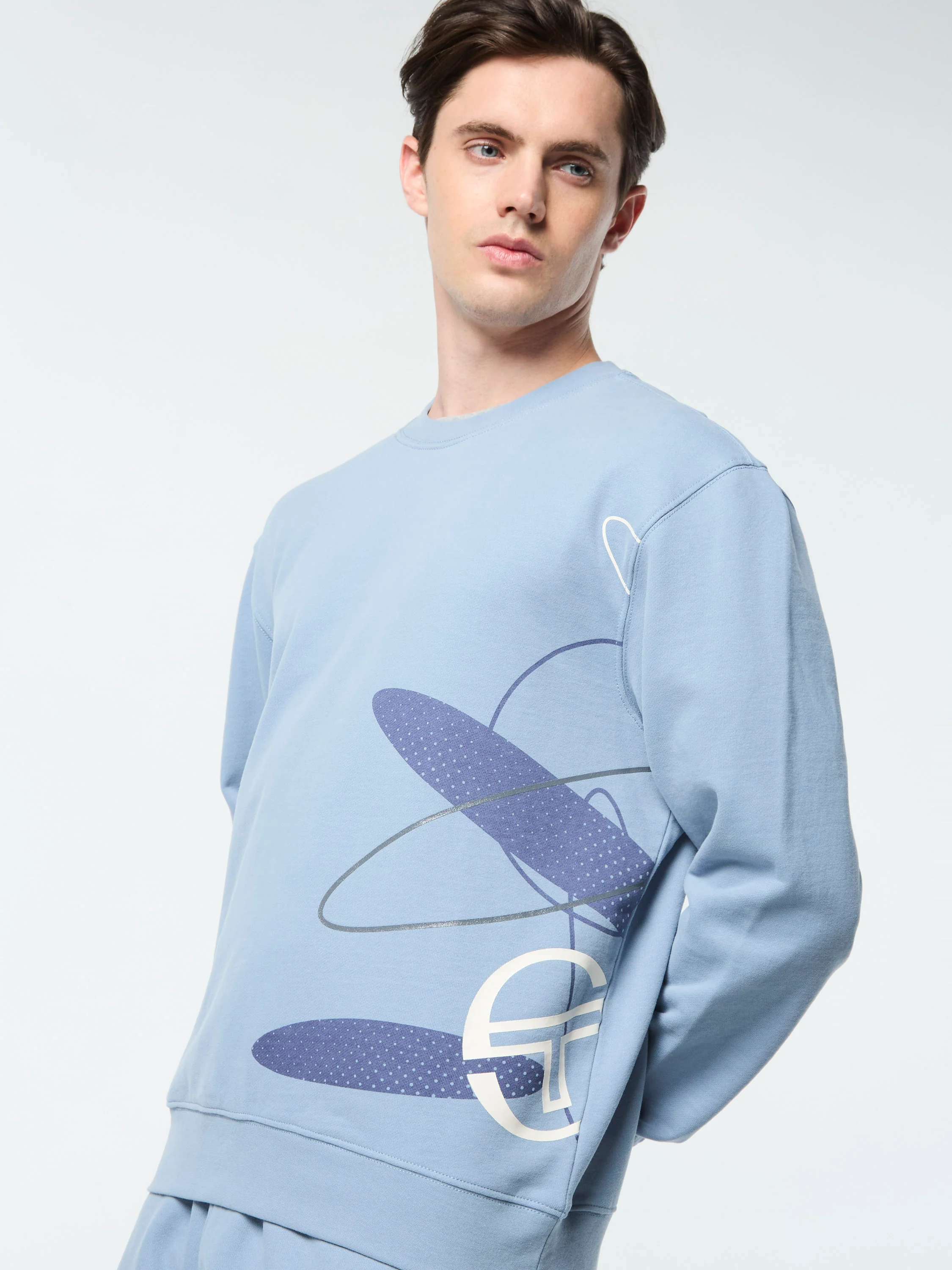 Ciro Crewneck Sweatshirt- Faded Denim - Image 7
