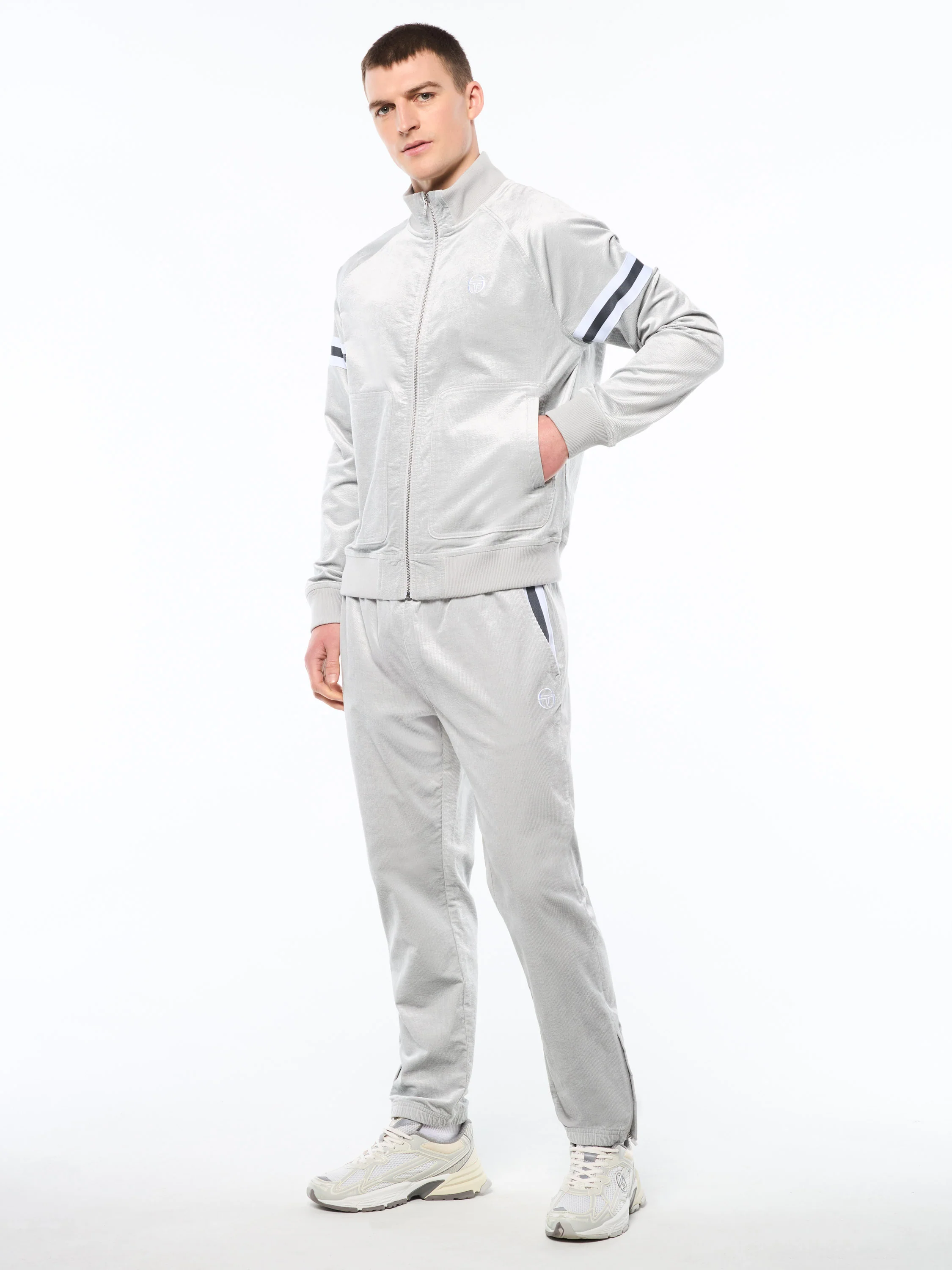 Cordurato Track Jacket- Quiet Grey - Image 3