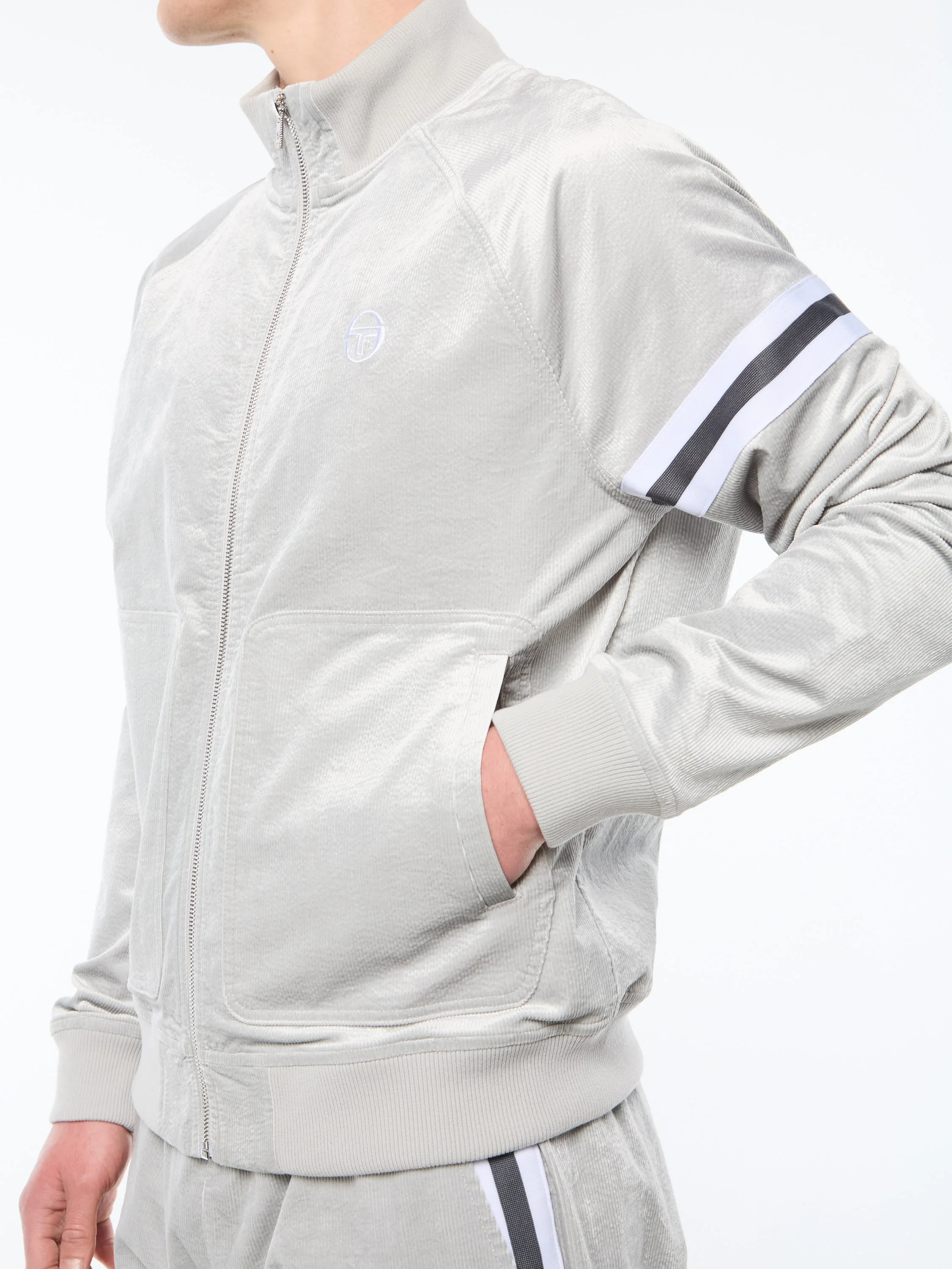 Cordurato Track Jacket- Quiet Grey - Image 7