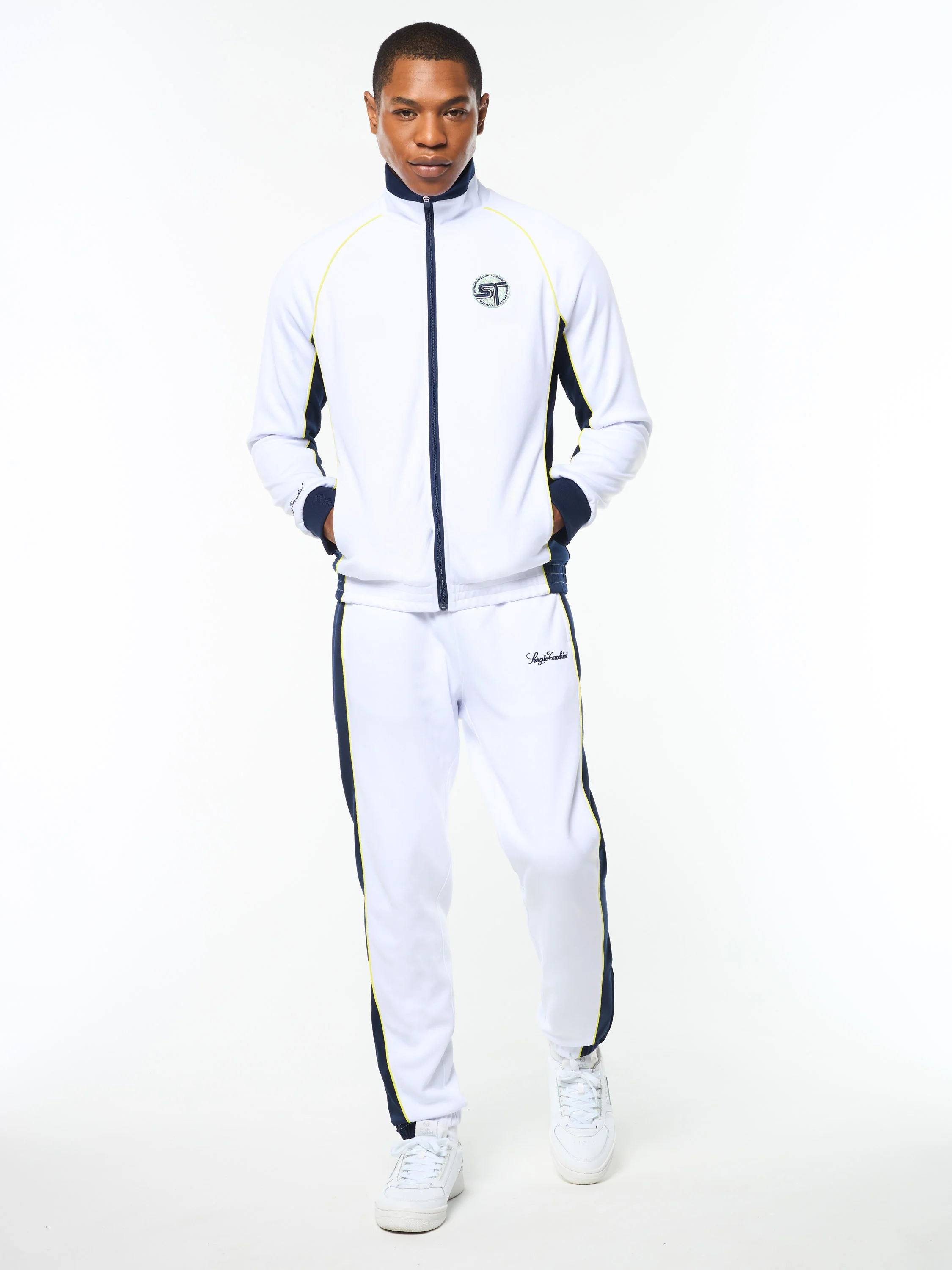 Corsa Track Jacket- Brilliant White - Image 7