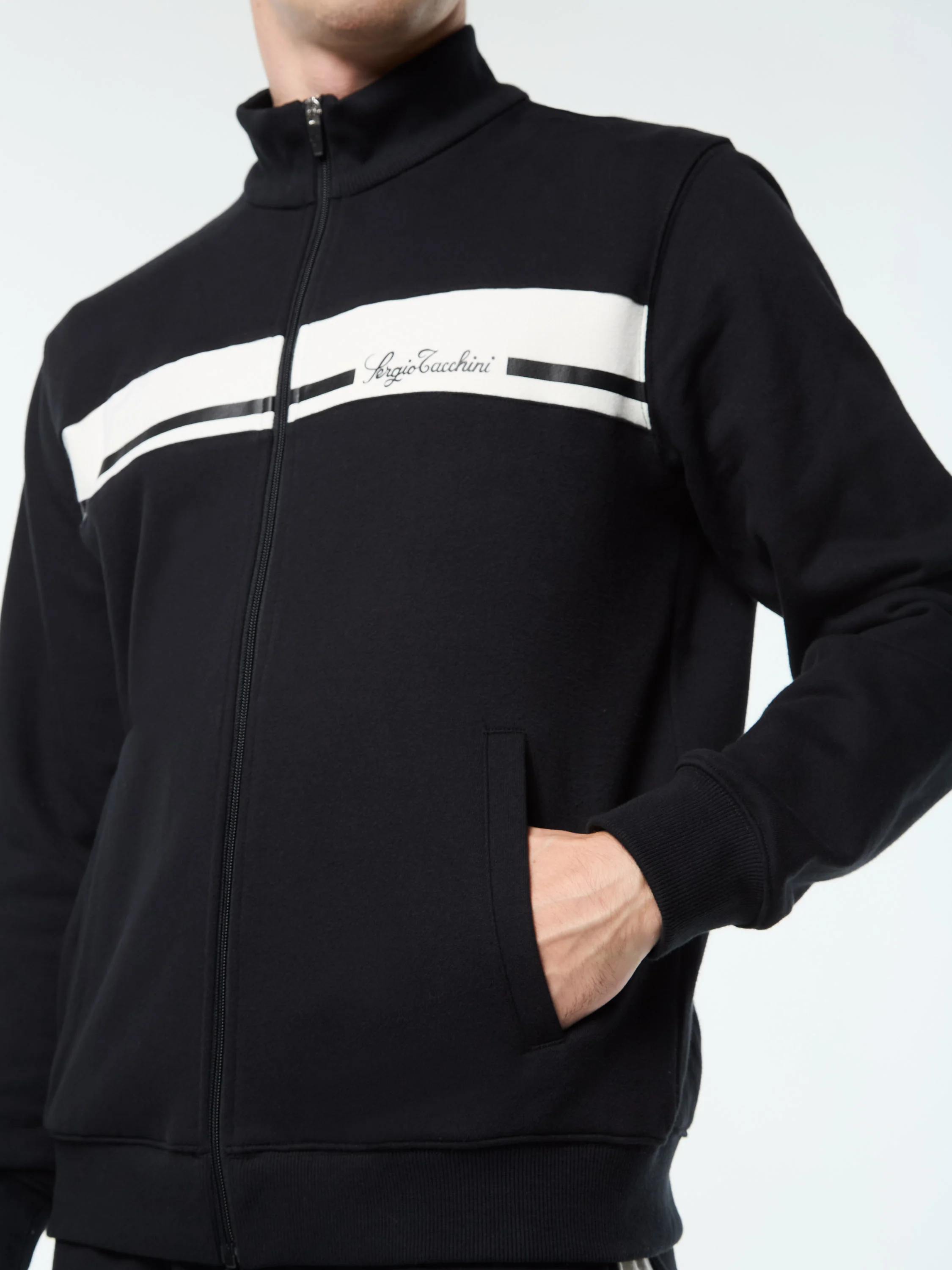 Cursivo Track Jacket- Black Beauty - Image 7