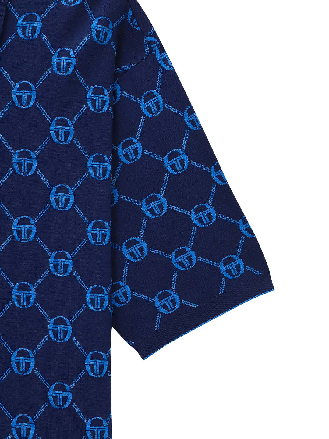 Daily Monogram Knit Polo- Navy - Image 4