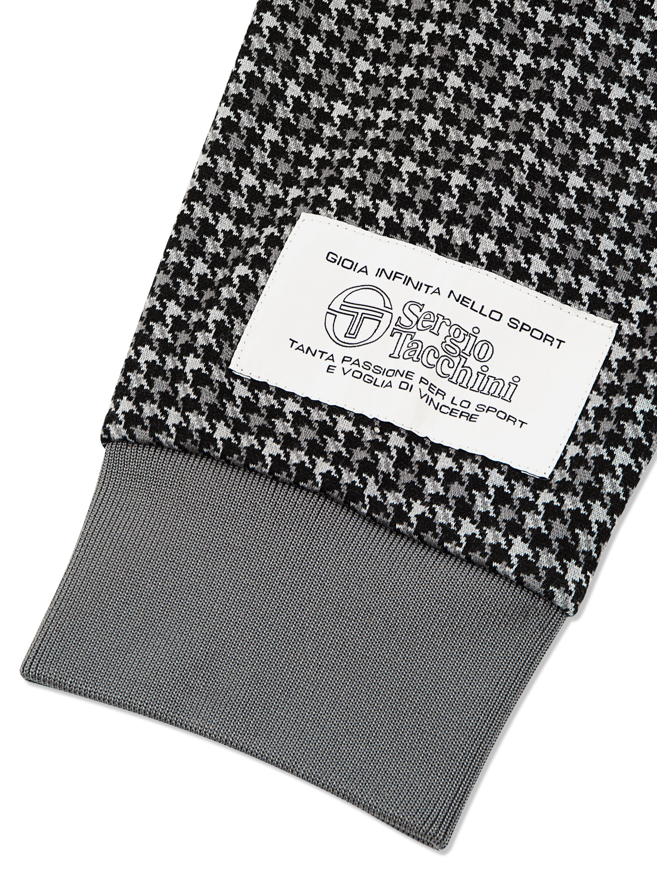 Dallas Houndstooth Track Jacket- Black Beauty - Image 4