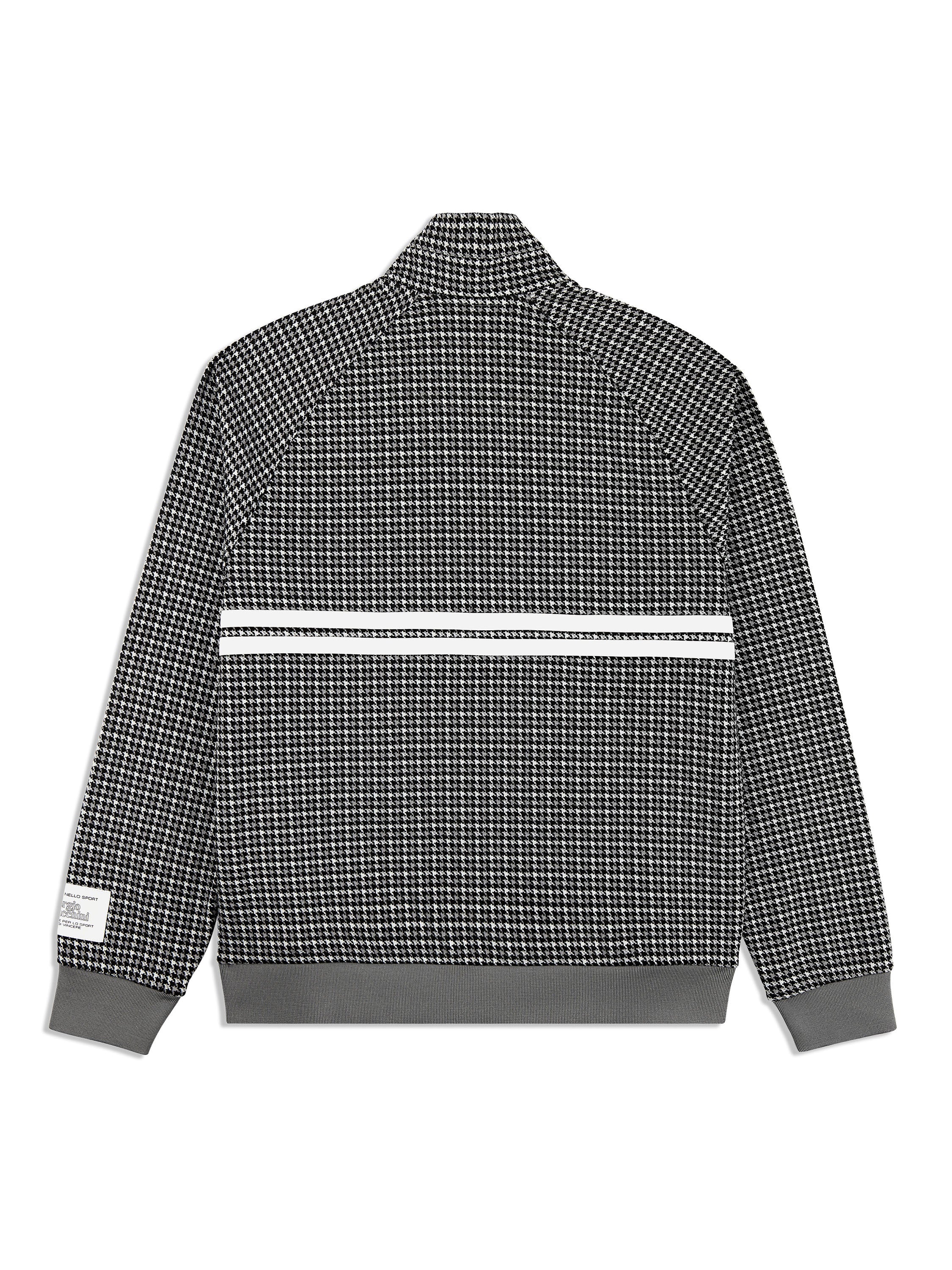 Dallas Houndstooth Track Jacket- Black Beauty - Image 5