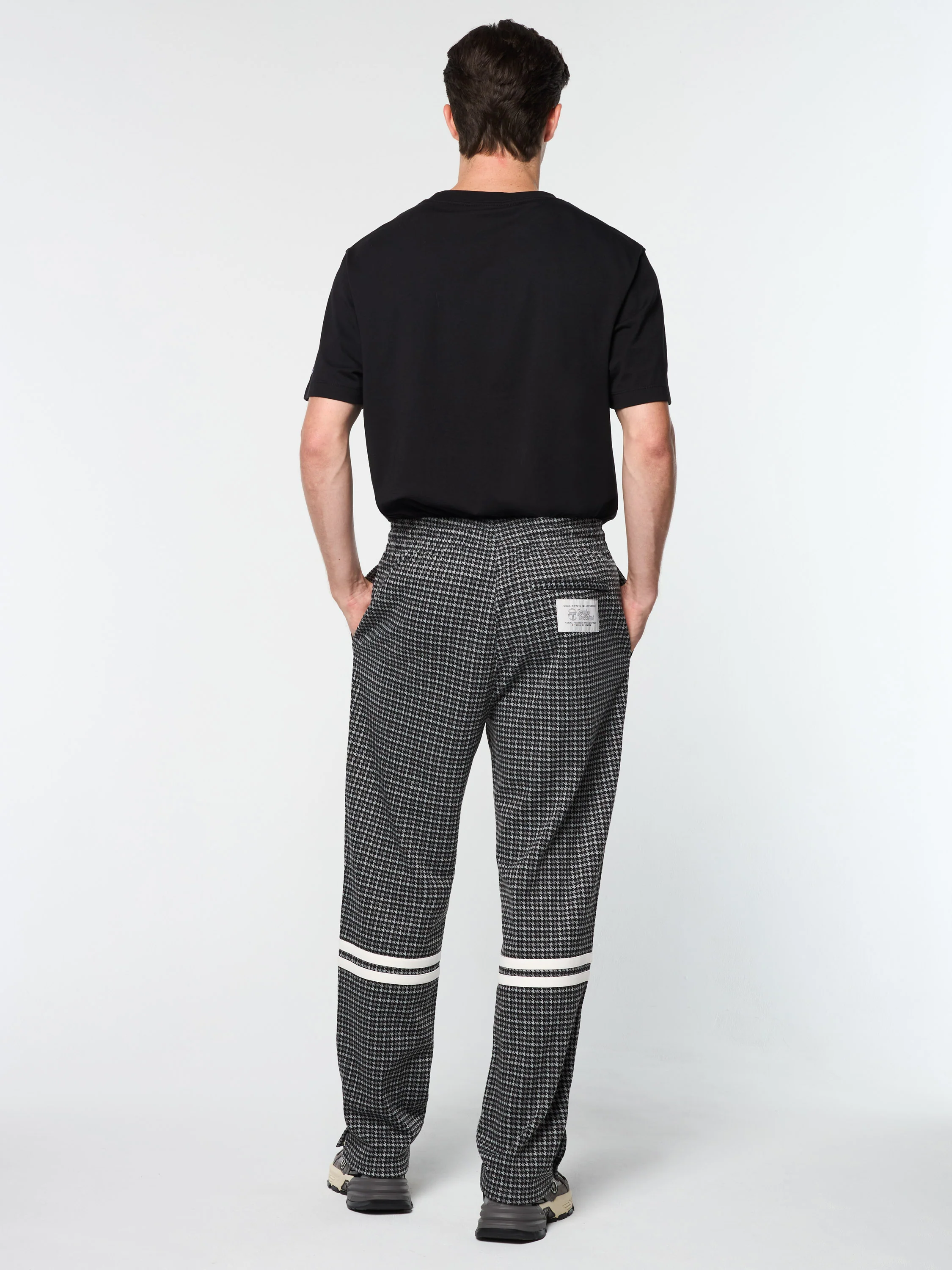 Dallas Houndstooth Track Pant- Black Beauty - Image 6