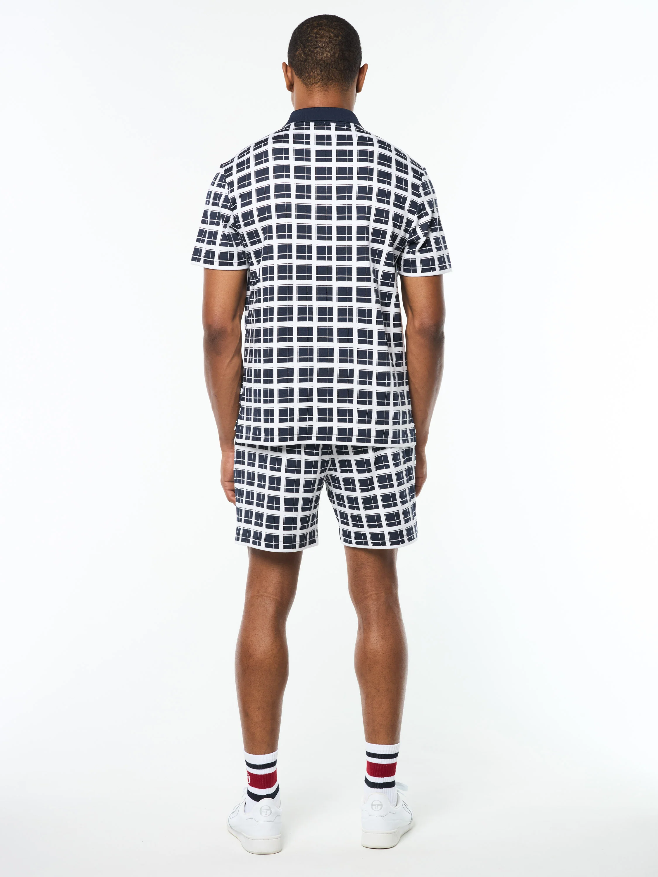 Damarindo Check Polo- Maritime Blue - Image 5