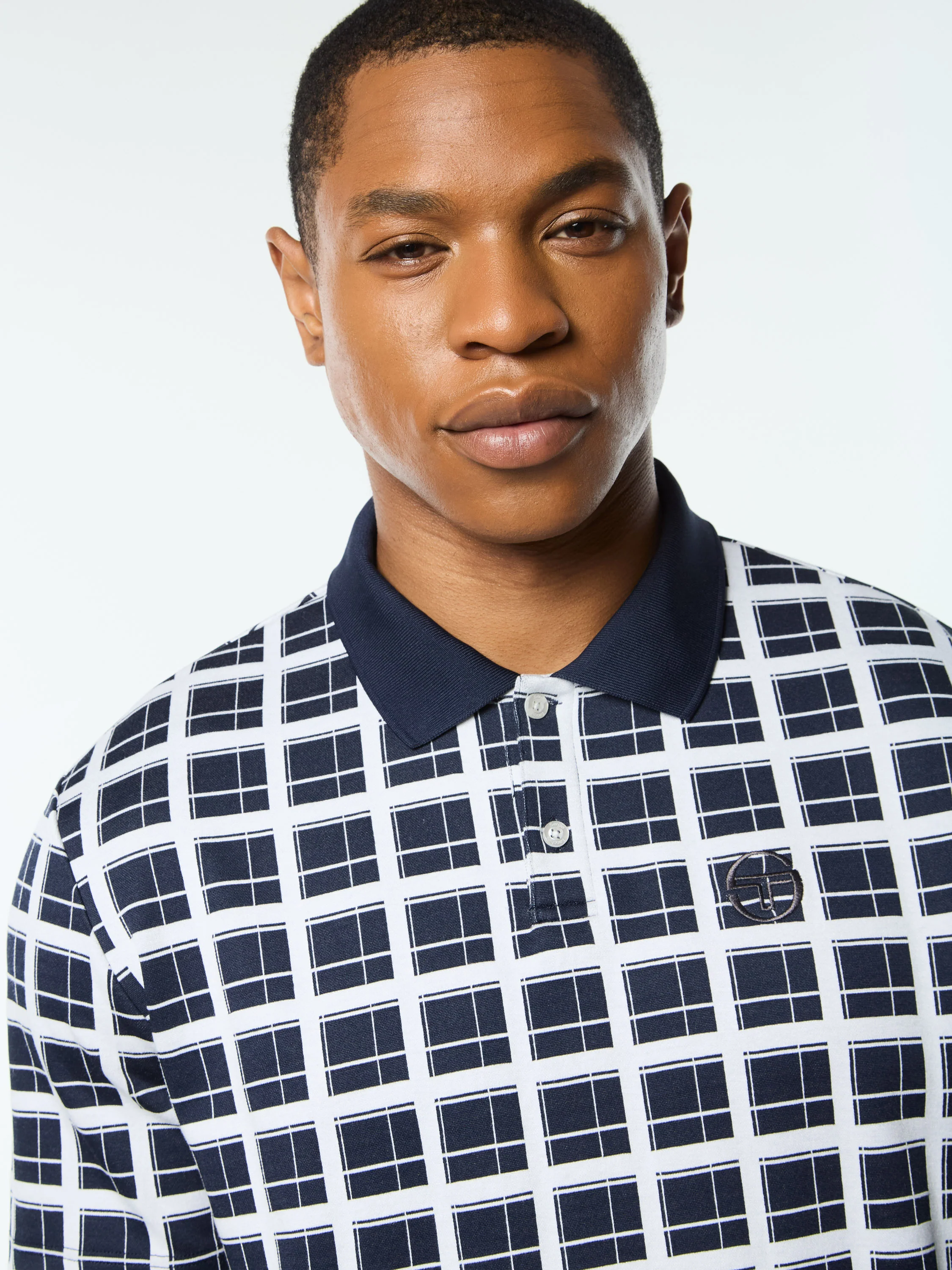 Damarindo Check Polo- Maritime Blue - Image 7