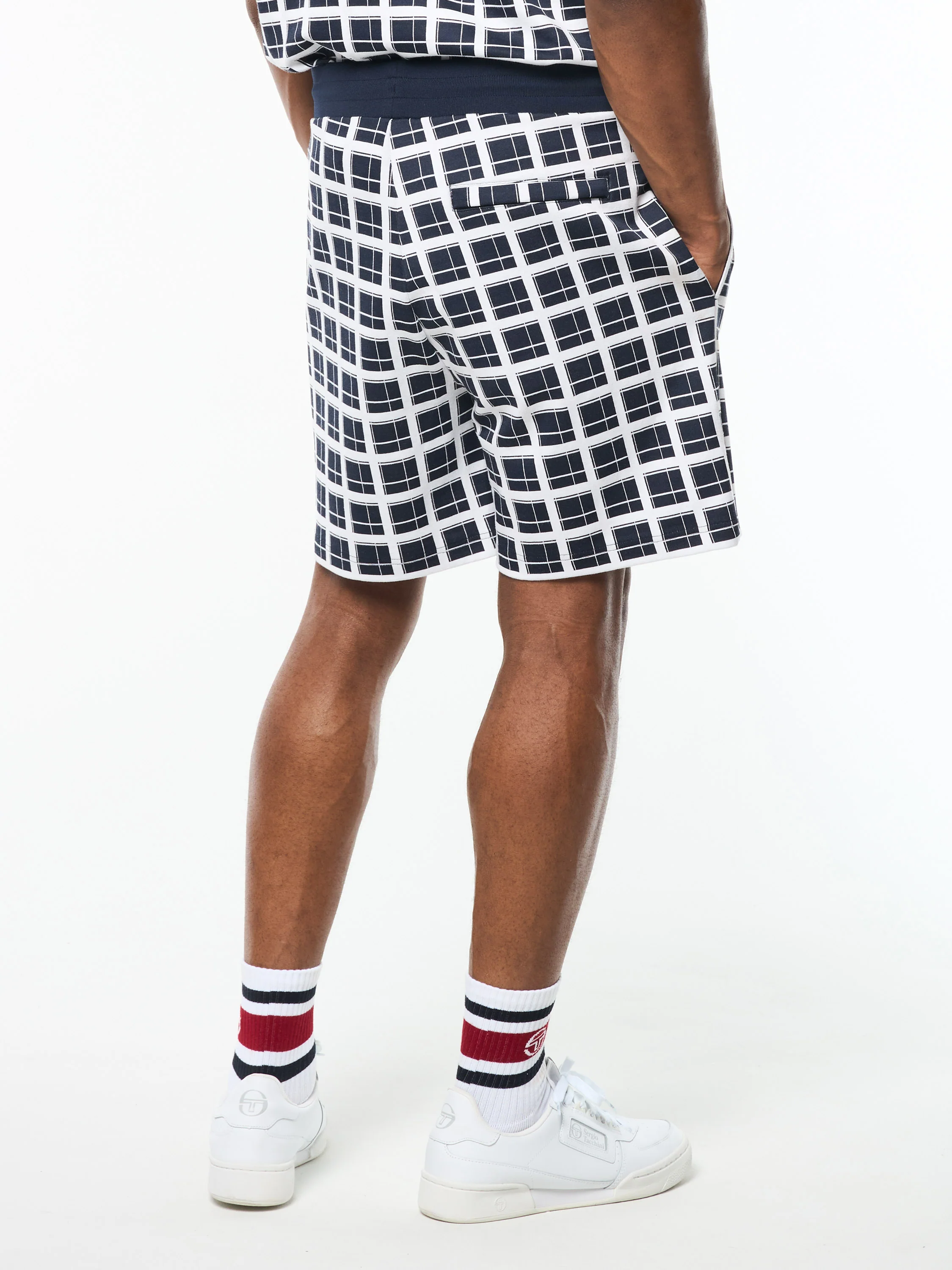 Damarindo Check Short- Maritime Blue - Image 4