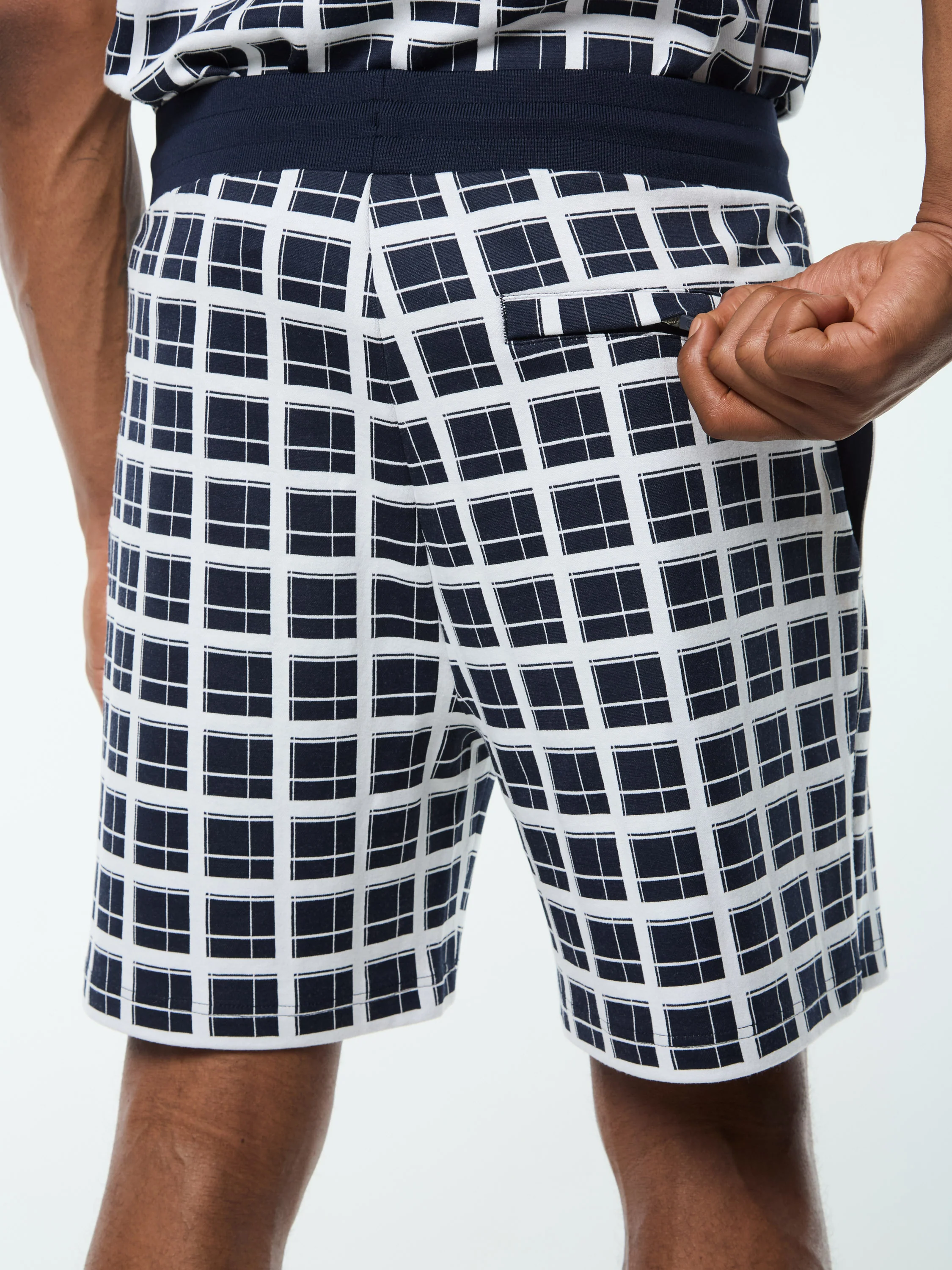 Damarindo Check Short- Maritime Blue - Image 6