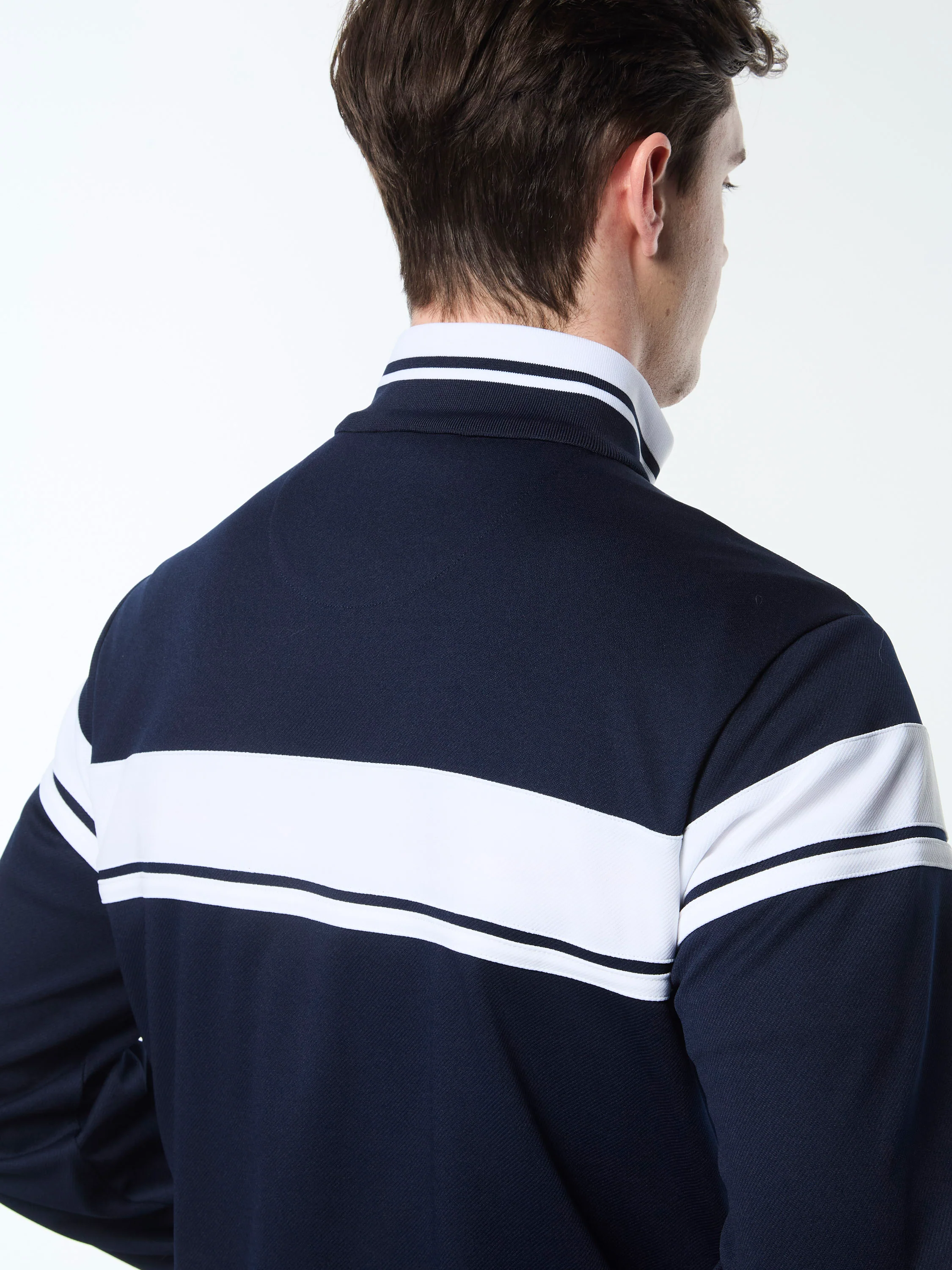 Damarindo Track Jacket Archivio- Maritime Blue/ White - Image 6