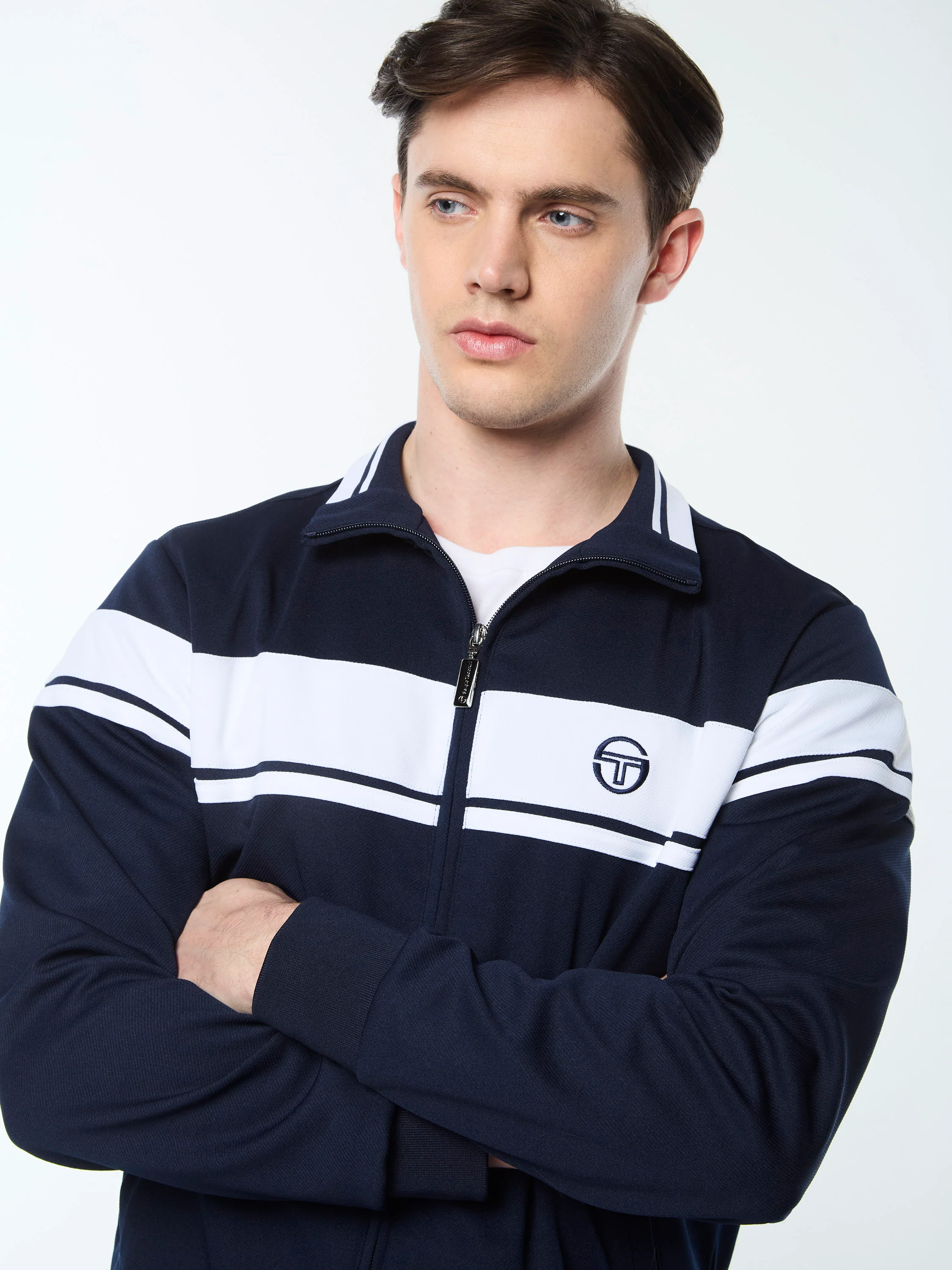 Damarindo Track Jacket Archivio- Maritime Blue/ White - Image 8