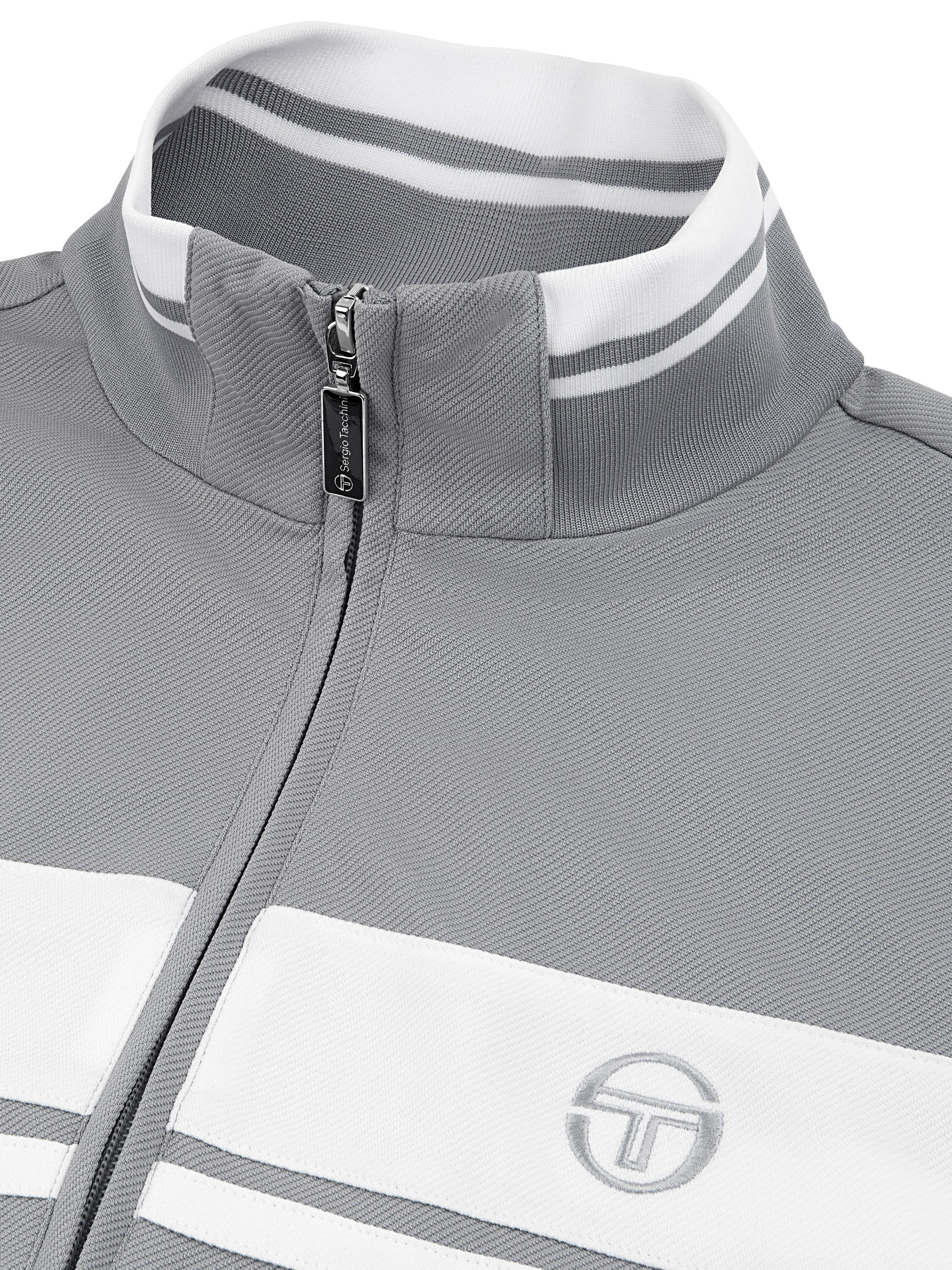 Damarindo Track Jacket Archivio- Sleet/ White - Image 4