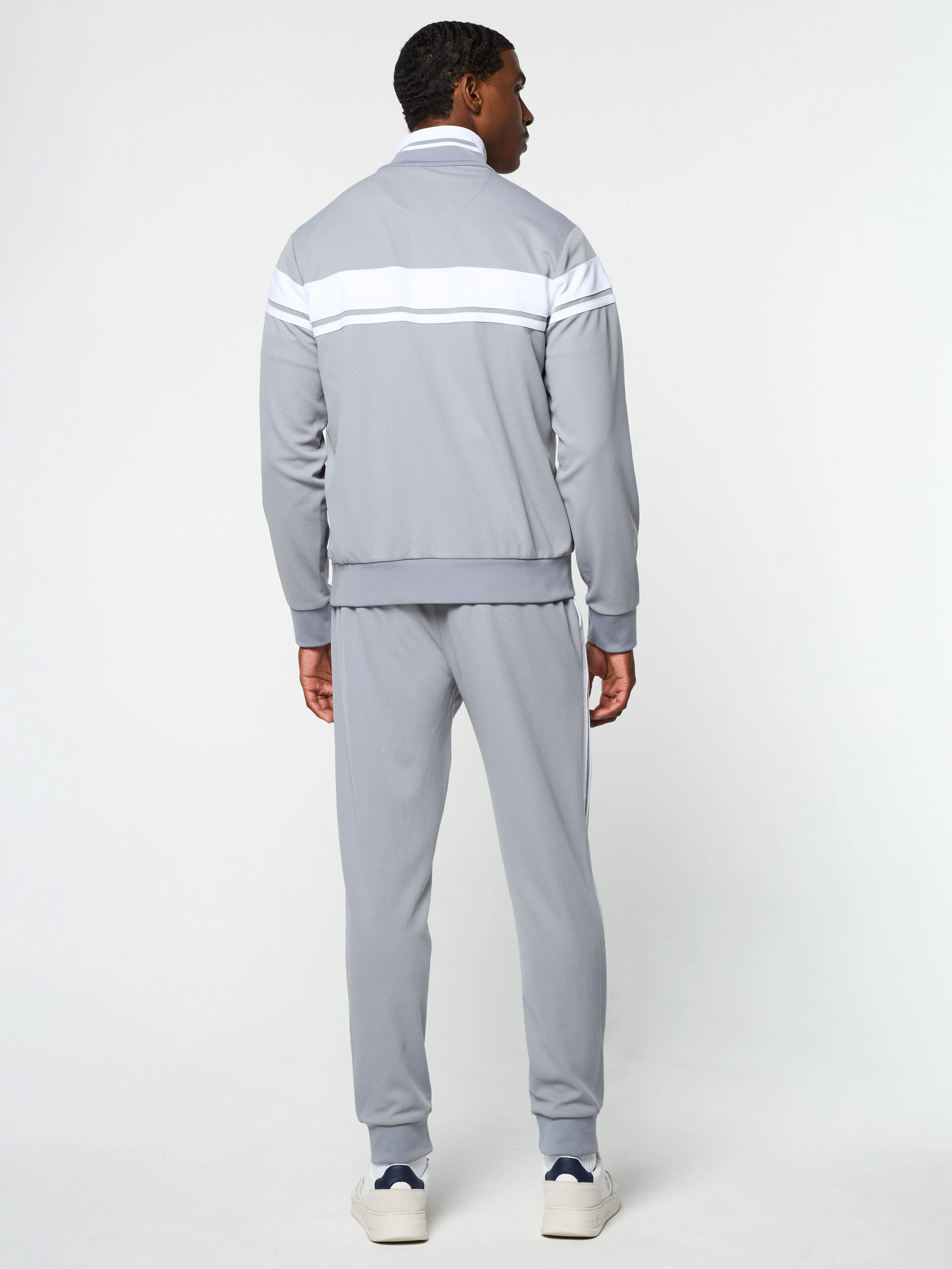 Damarindo Track Jacket Archivio- Sleet/ White - Image 7