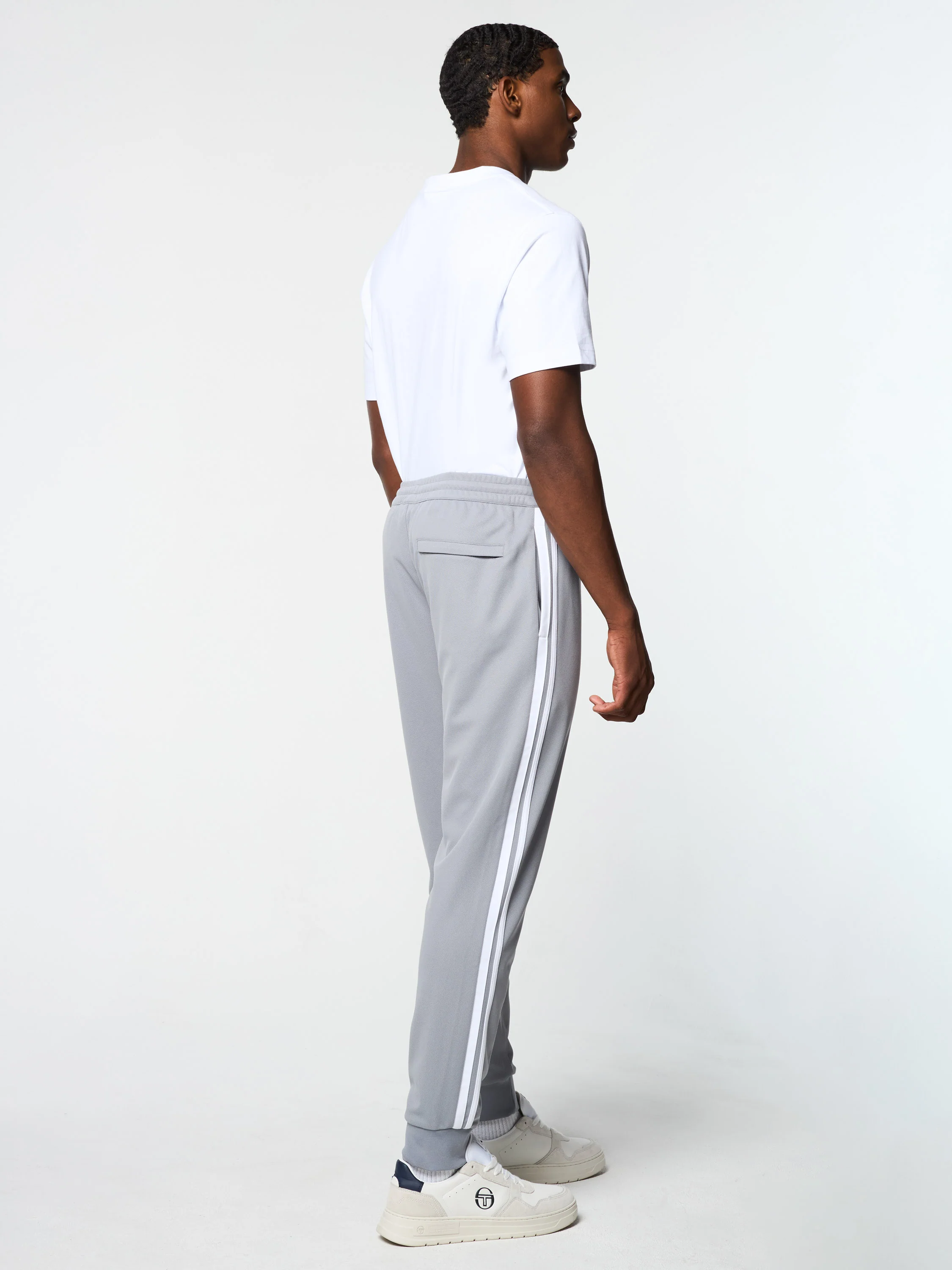Damarindo Track Pant Archivio- Sleet/ White - Image 10