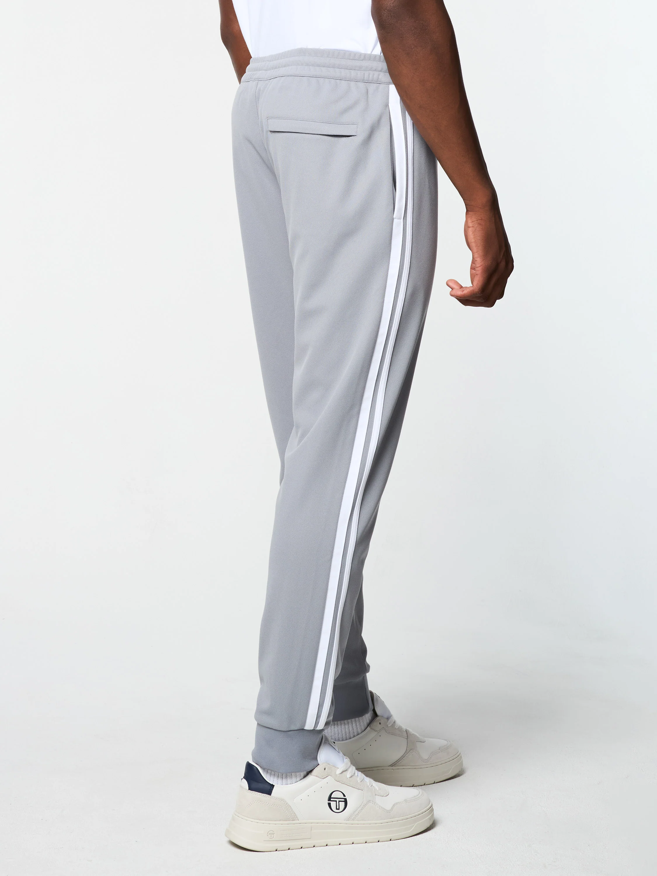 Damarindo Track Pant Archivio- Sleet/ White - Image 6