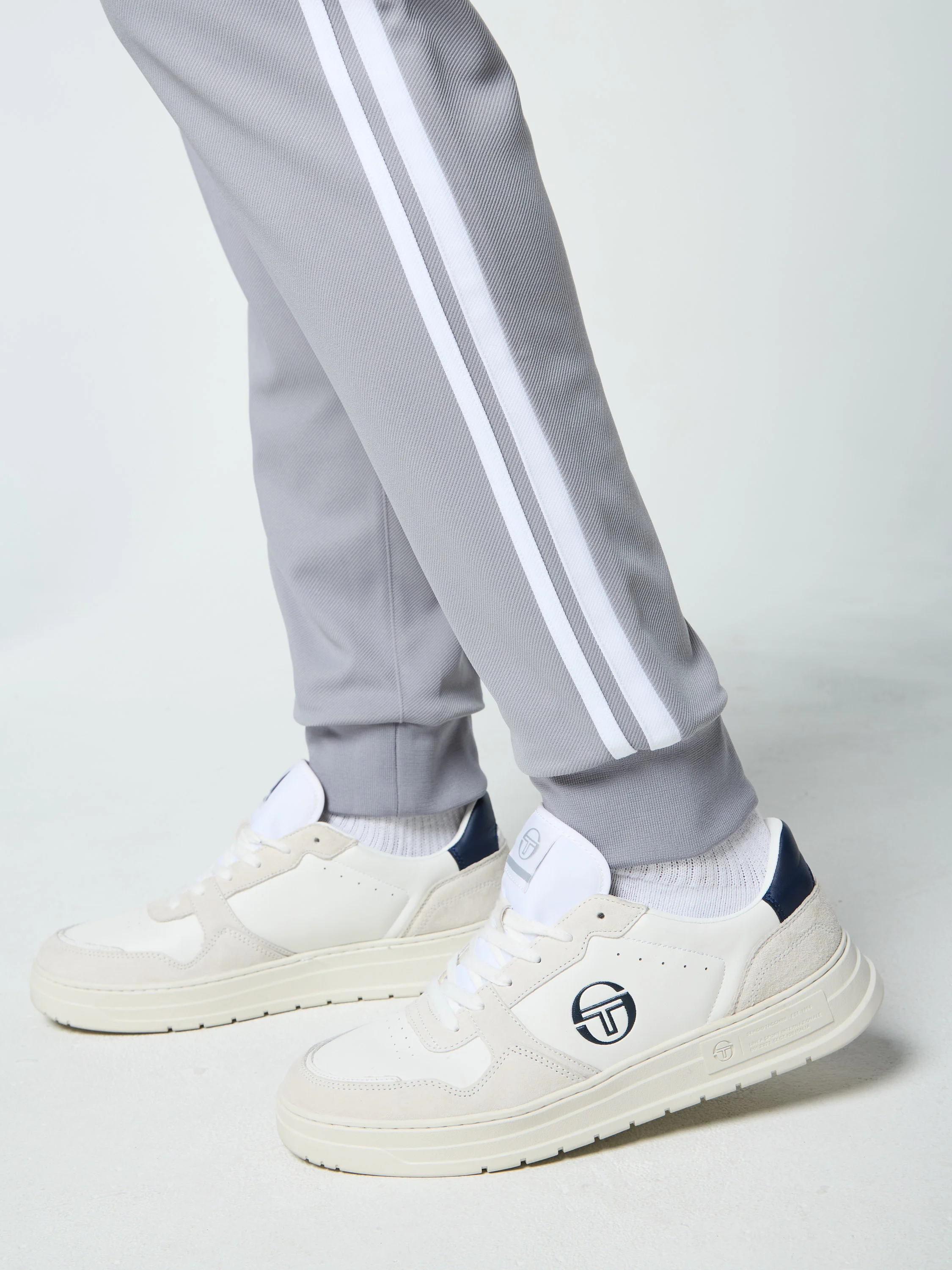 Damarindo Track Pant Archivio- Sleet/ White - Image 7