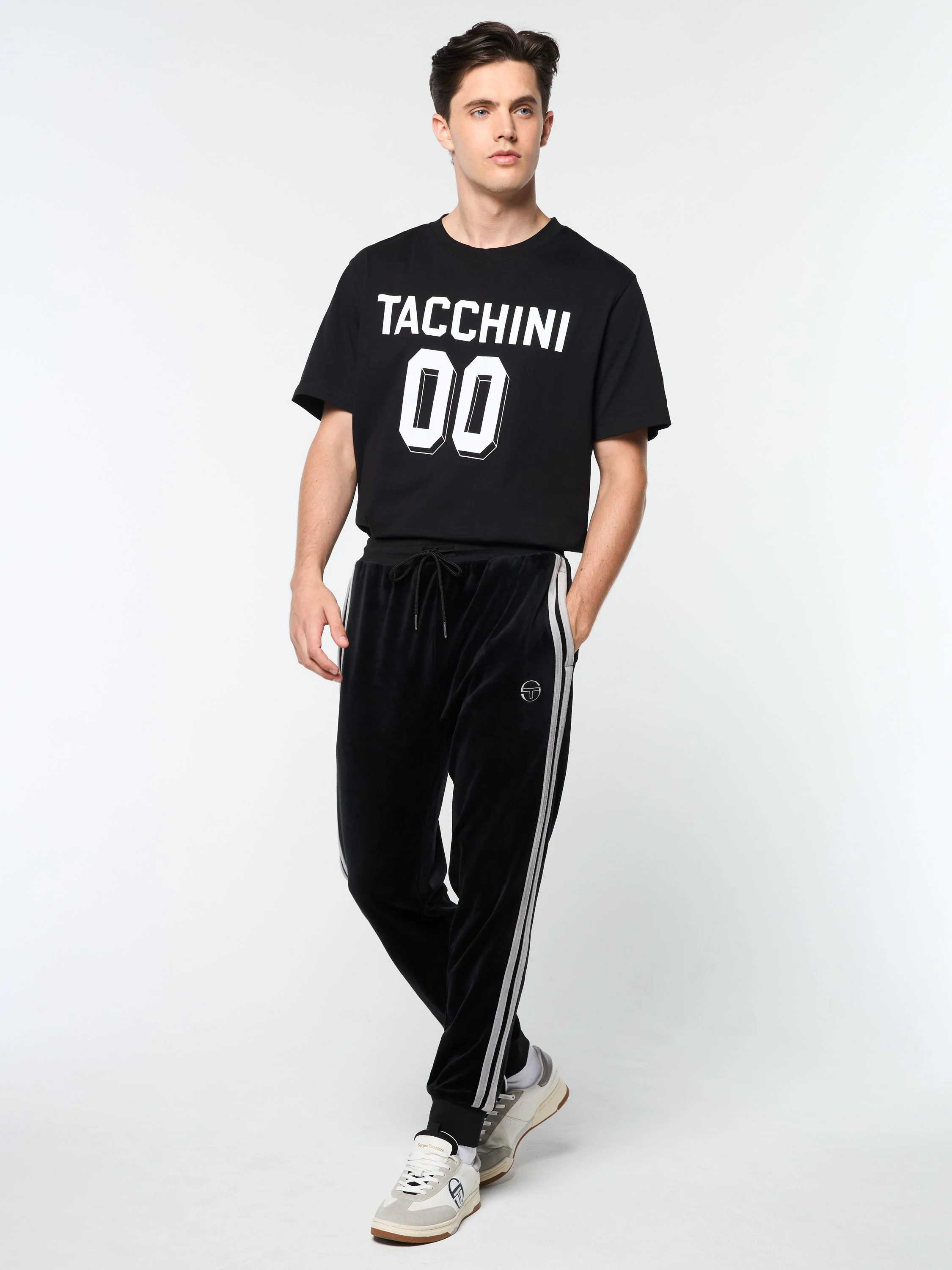 Damarindo Velour Track Pant- Black Beauty - Image 3