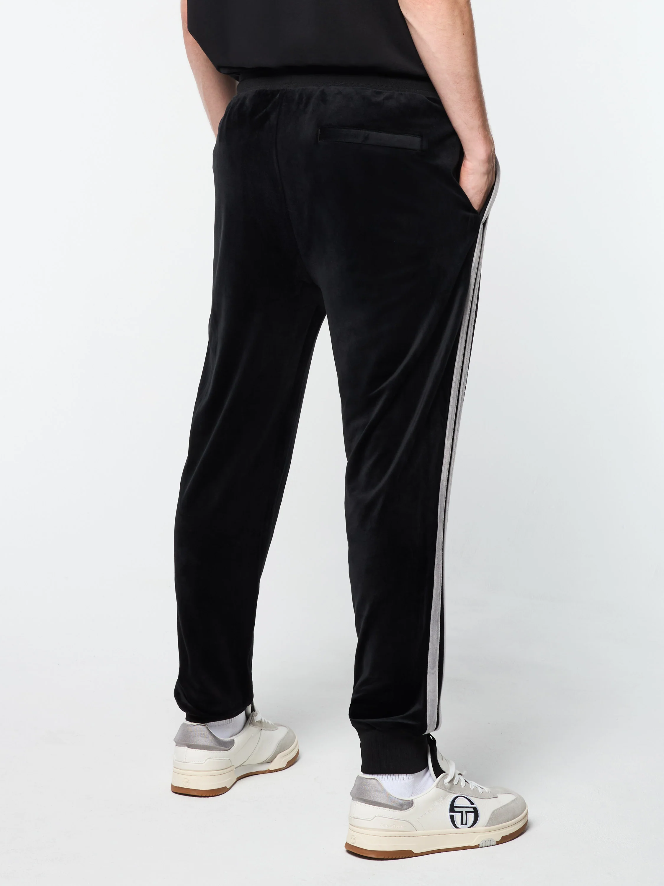 Damarindo Velour Track Pant- Black Beauty - Image 4