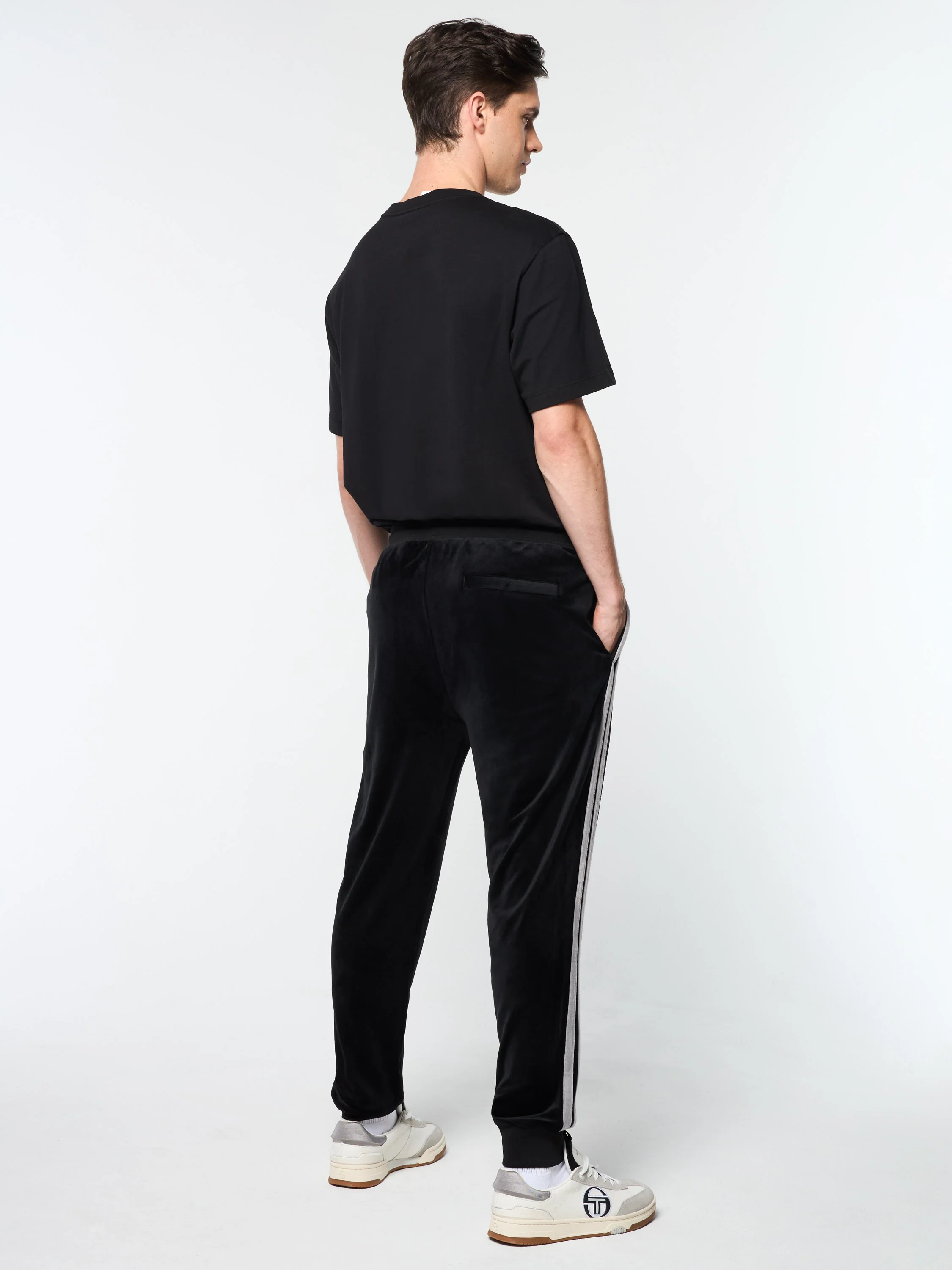 Damarindo Velour Track Pant- Black Beauty - Image 5