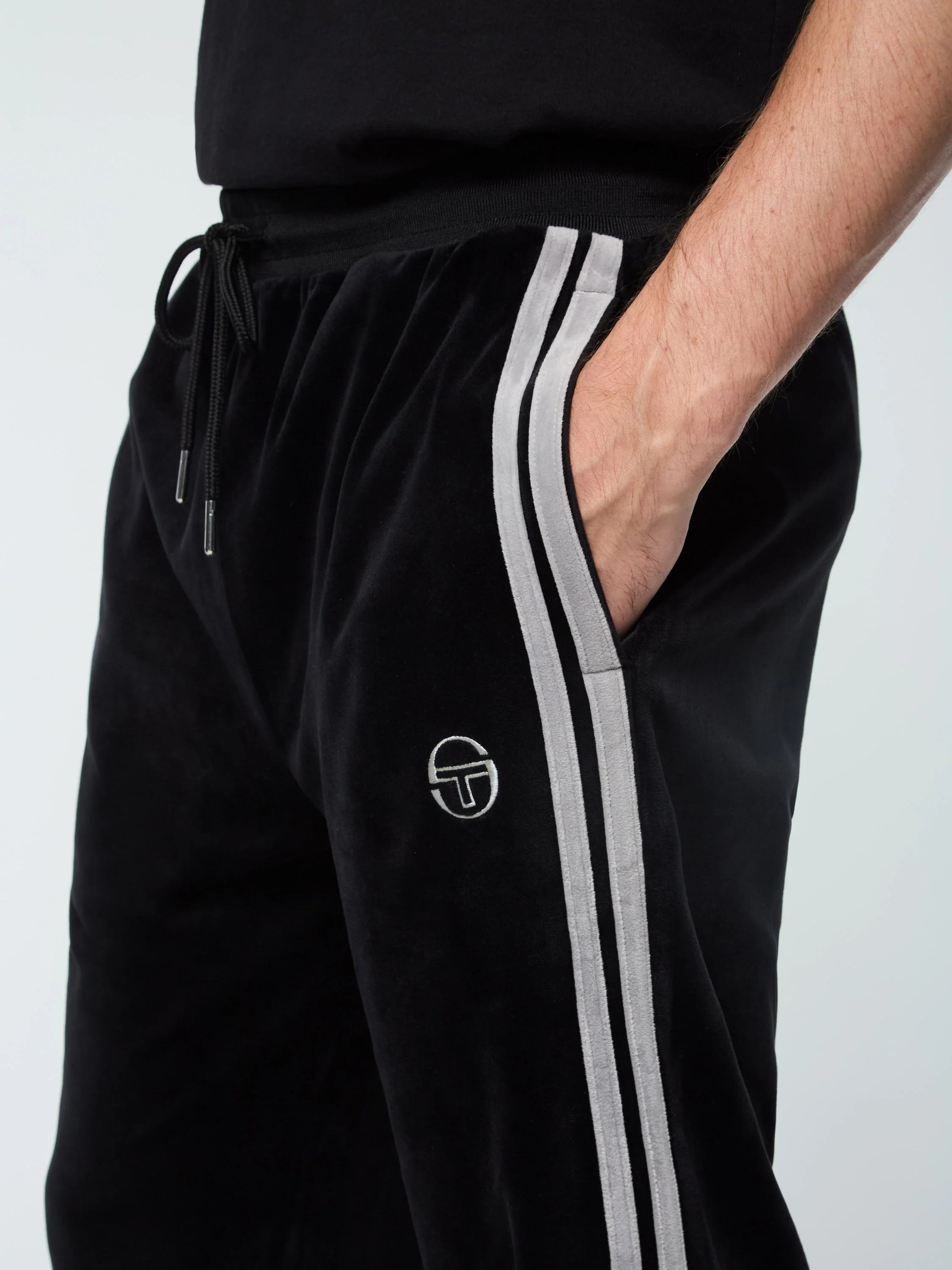 Damarindo Velour Track Pant- Black Beauty - Image 8